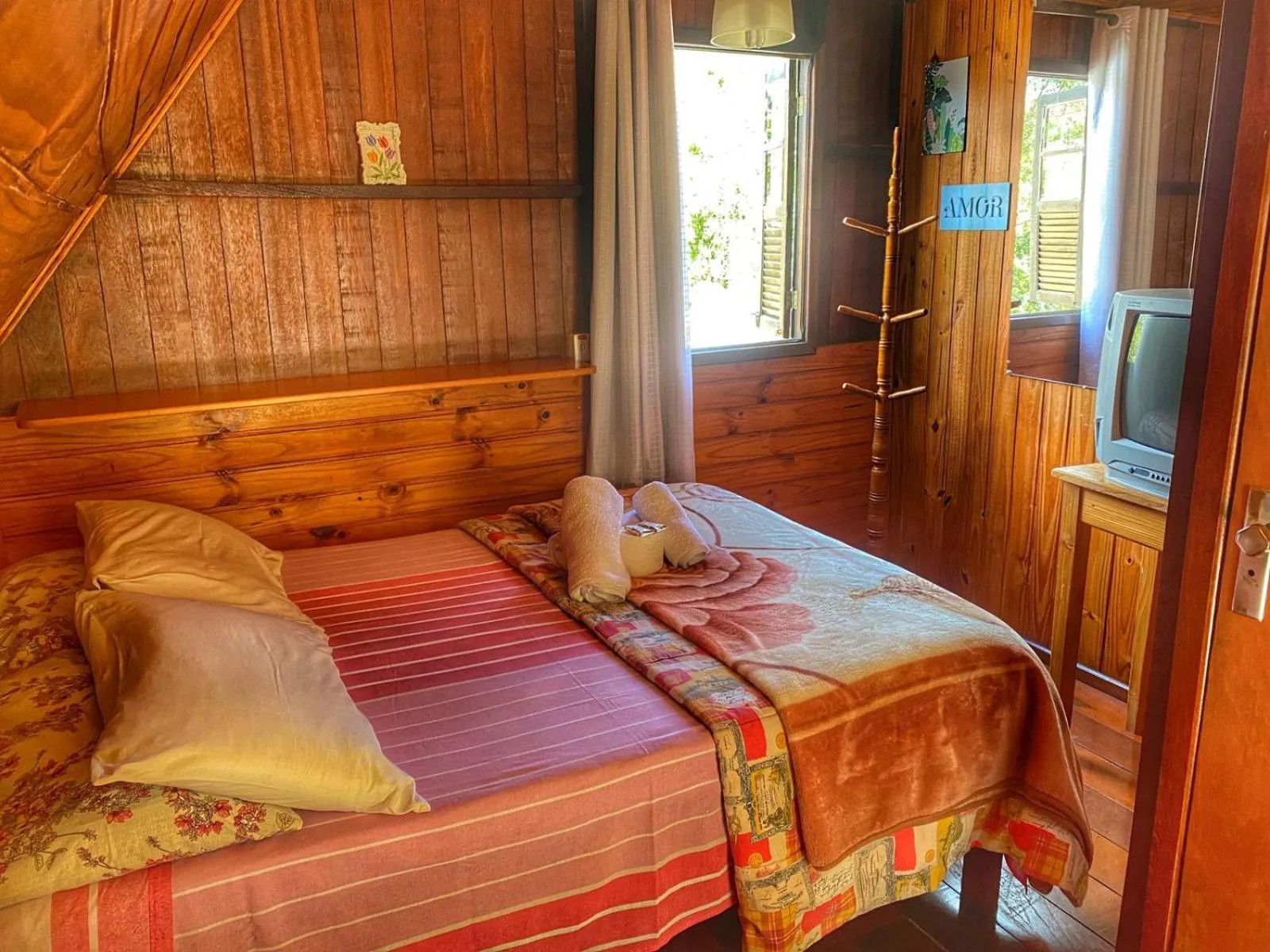 Bed in Pousada Colibri Serrano