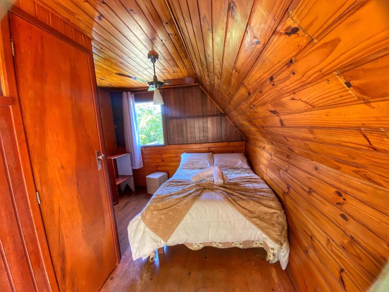 Bed in Pousada Colibri Serrano