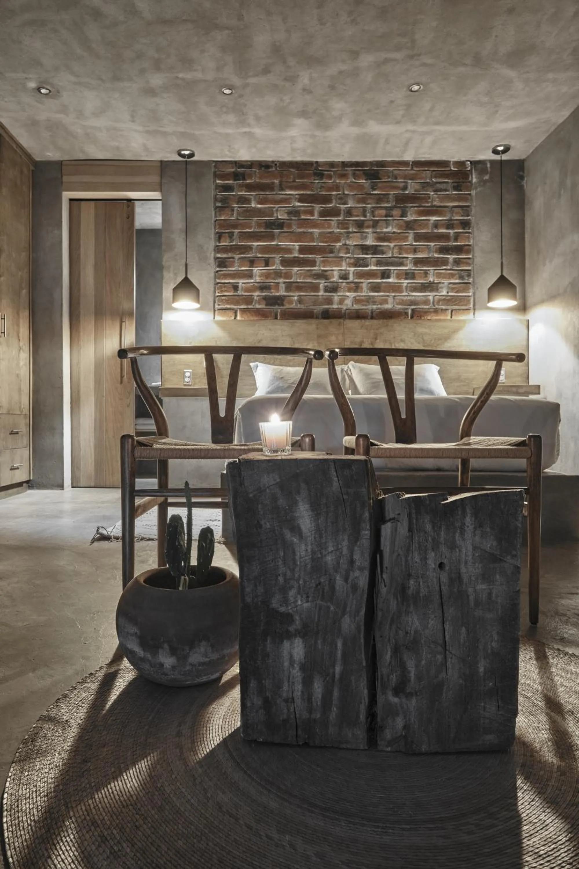 Seating area in Casa Michaus Valle de Guadalupe