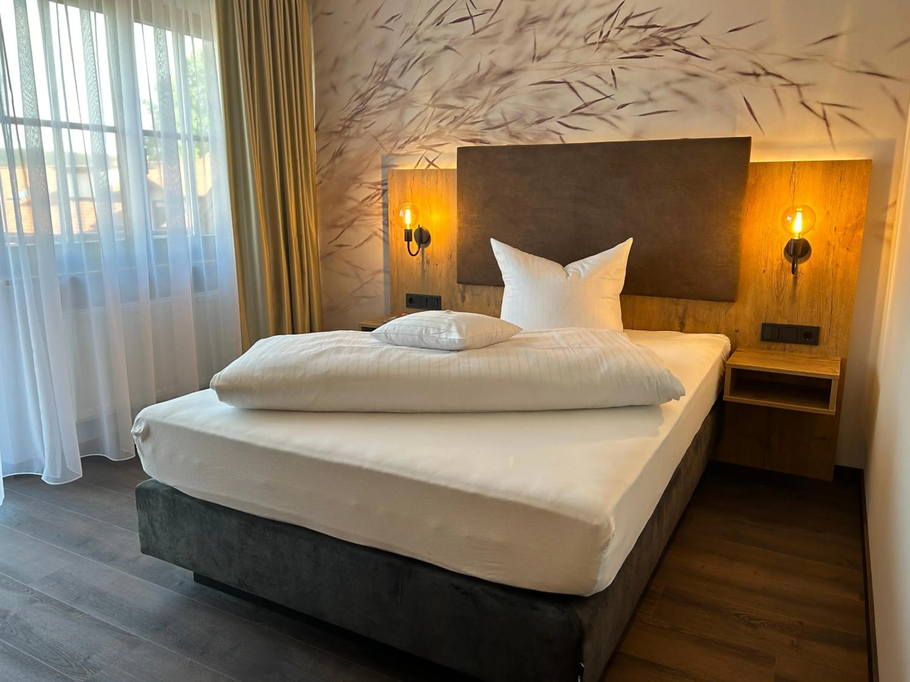 Bed in Hotel Schwaiger