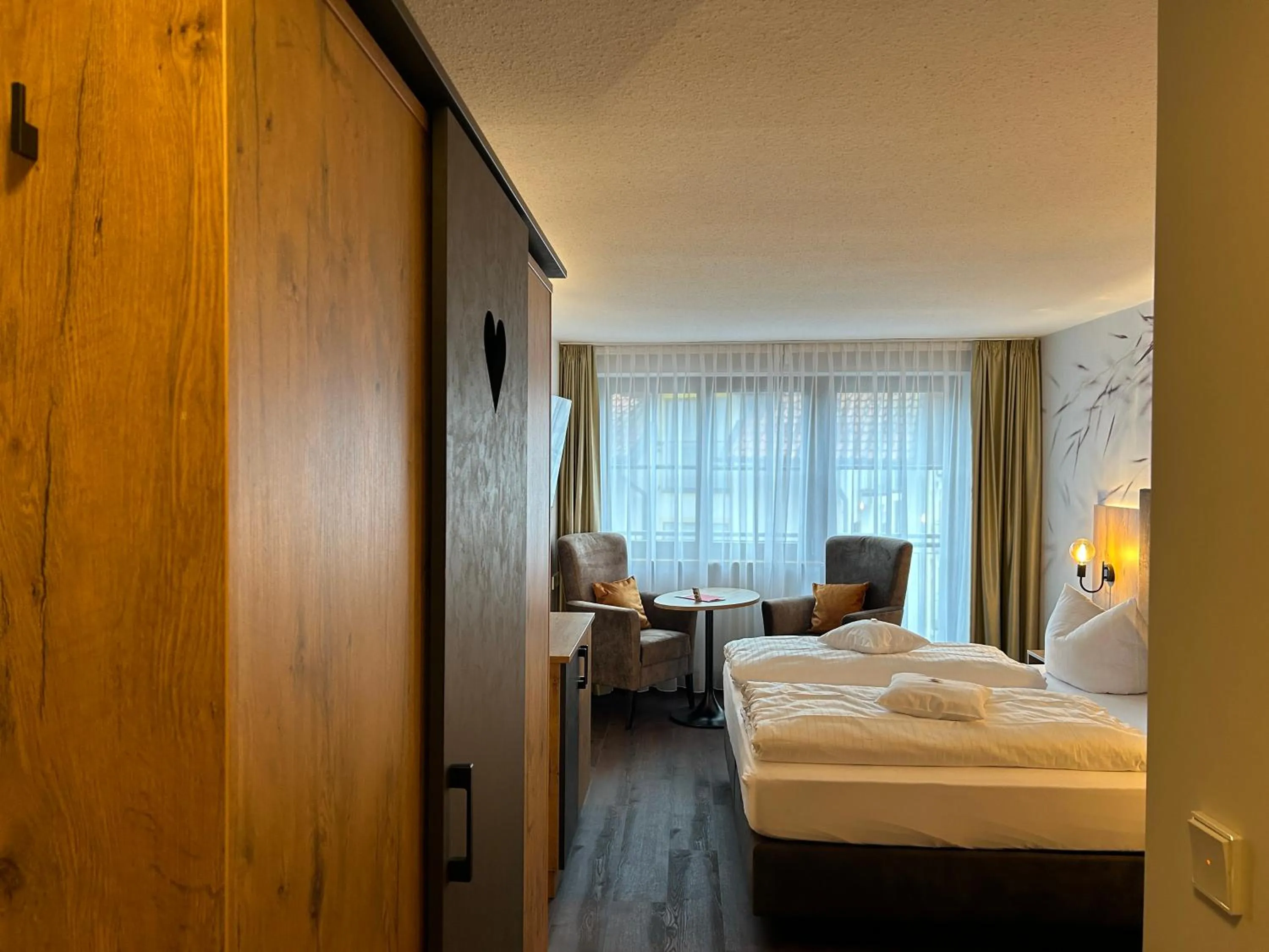 Bed in Hotel Schwaiger