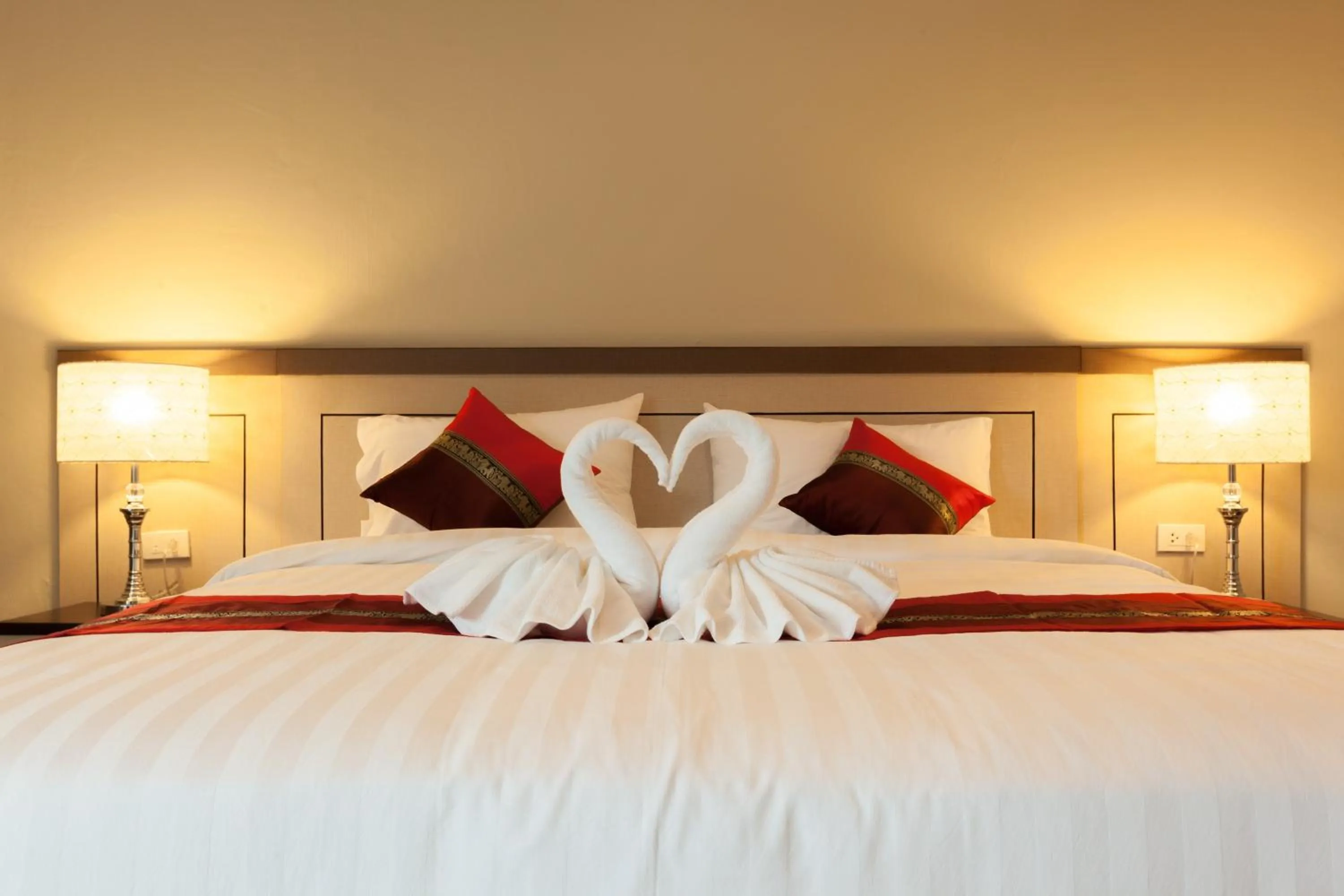 Bed in Pranee Home Phang-nga