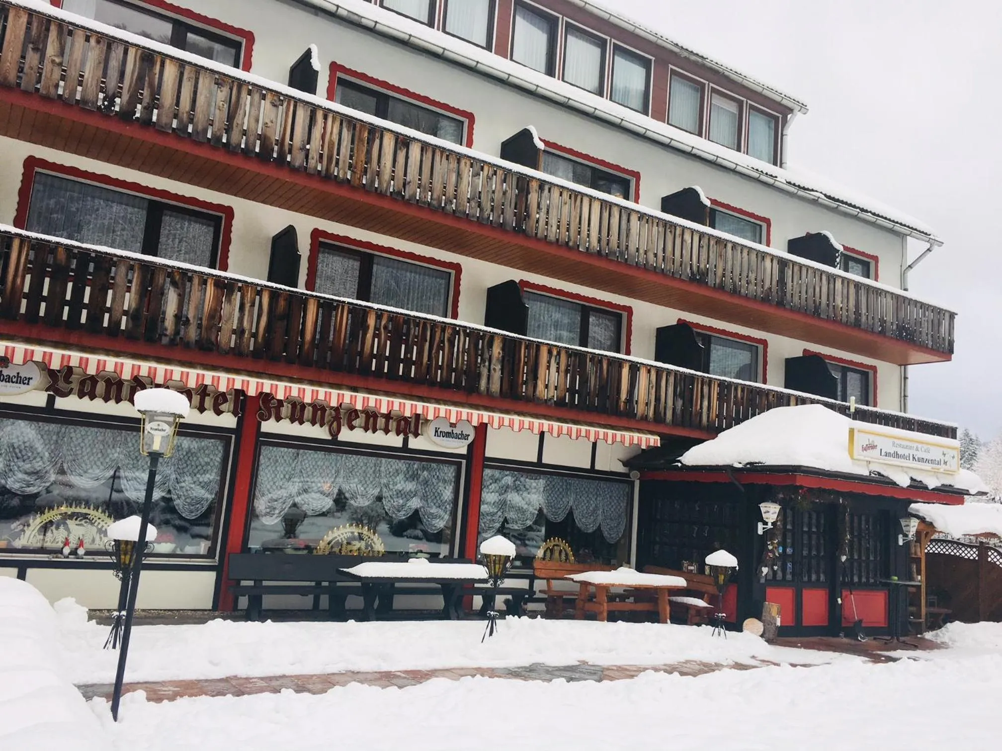 Winter in Landhotel Kunzental