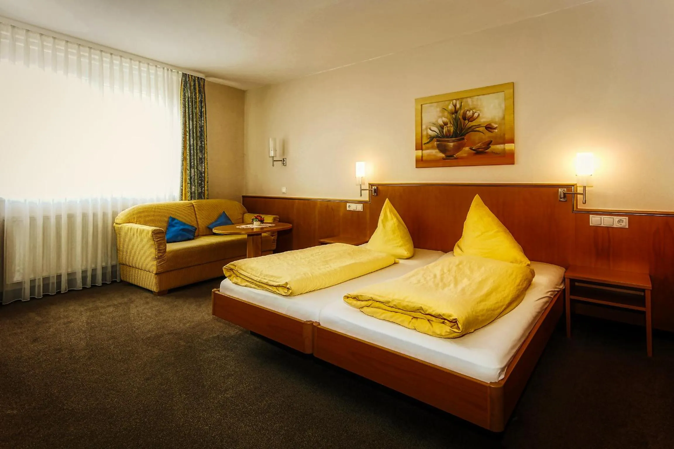 Photo of the whole room, Bed in Hotel Linde Pfalz