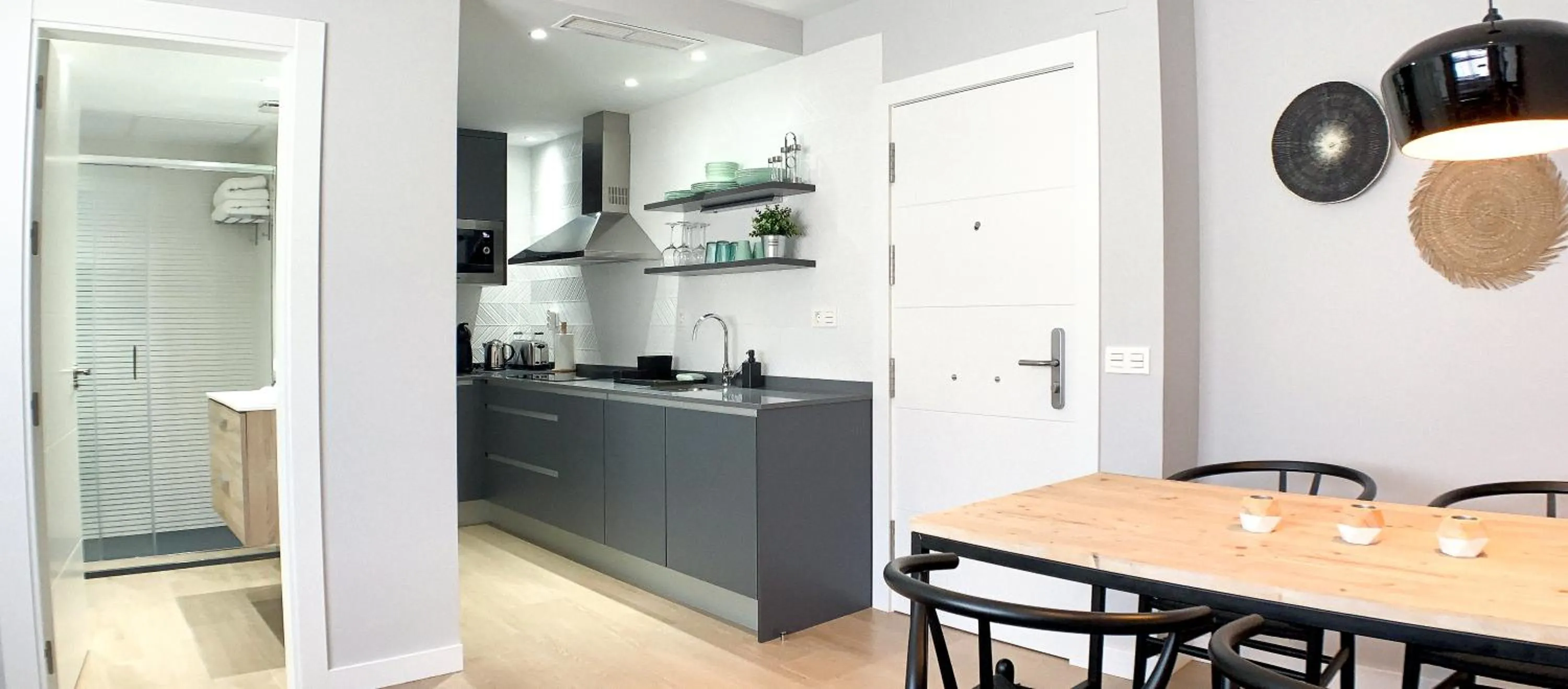 Kitchen or kitchenette in Sea to Sky Suites - Mijas Pueblo