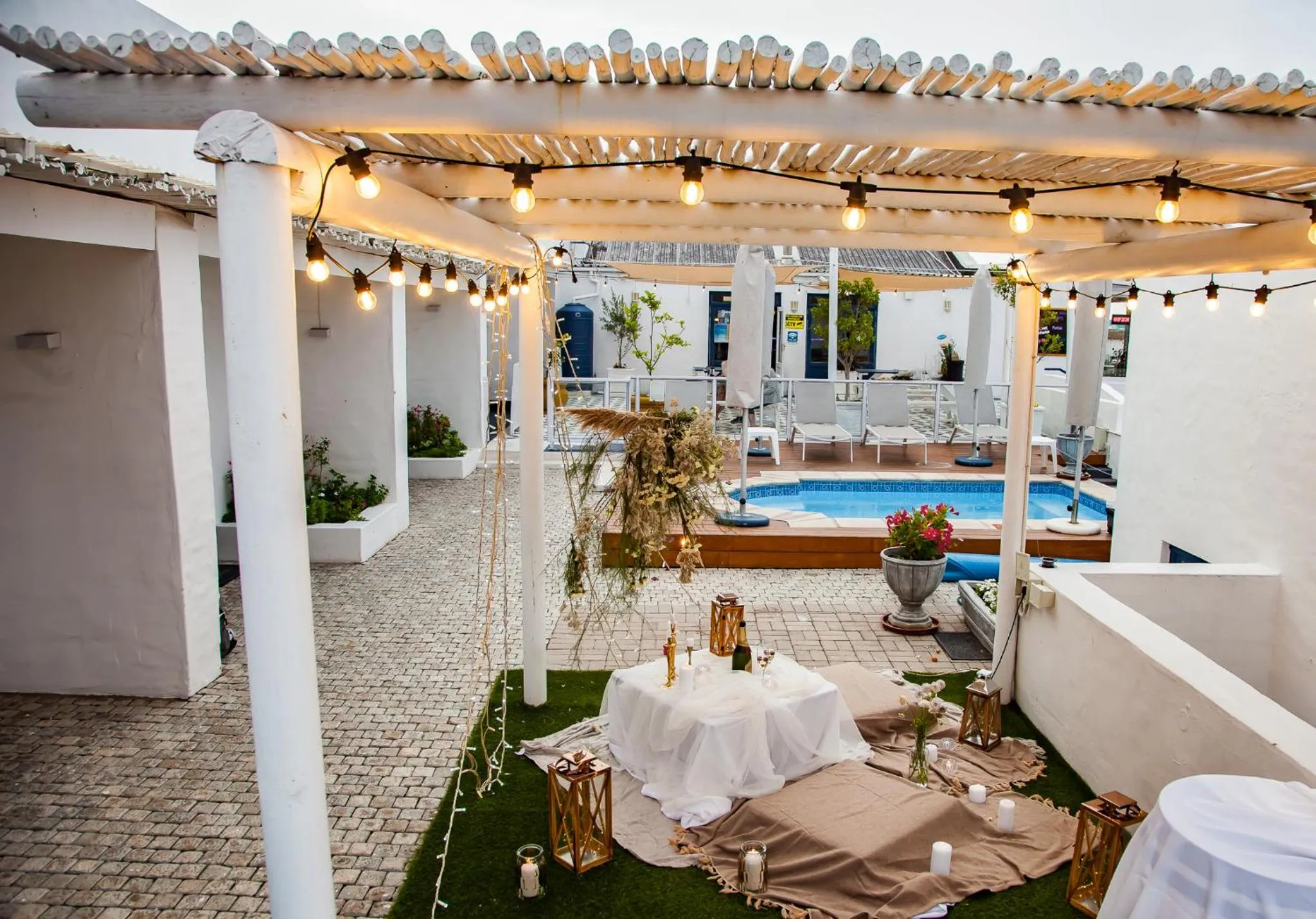 Patio in Paternoster Lodge