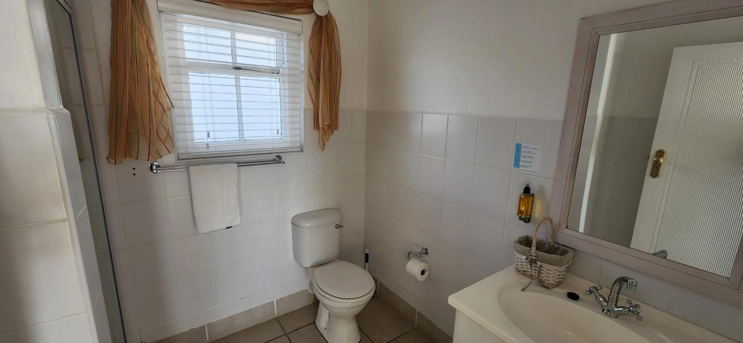 Shower in Paternoster Lodge