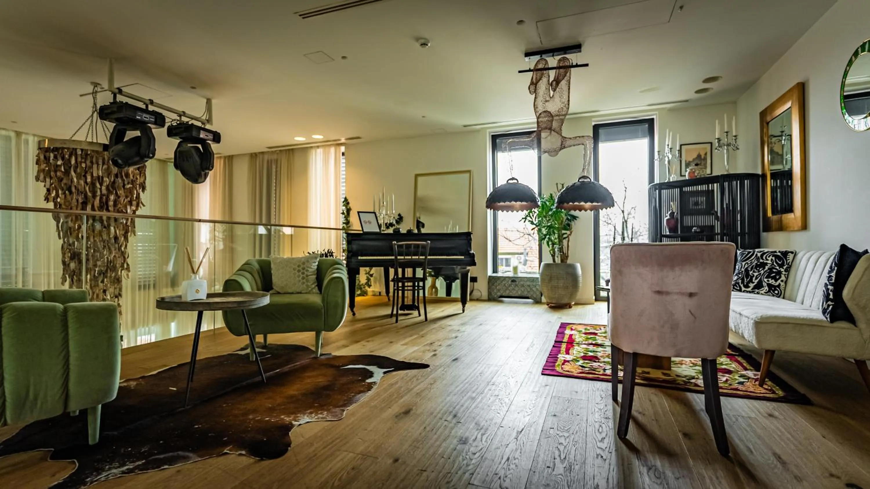 Seating area in The Babe Boutique Hotel