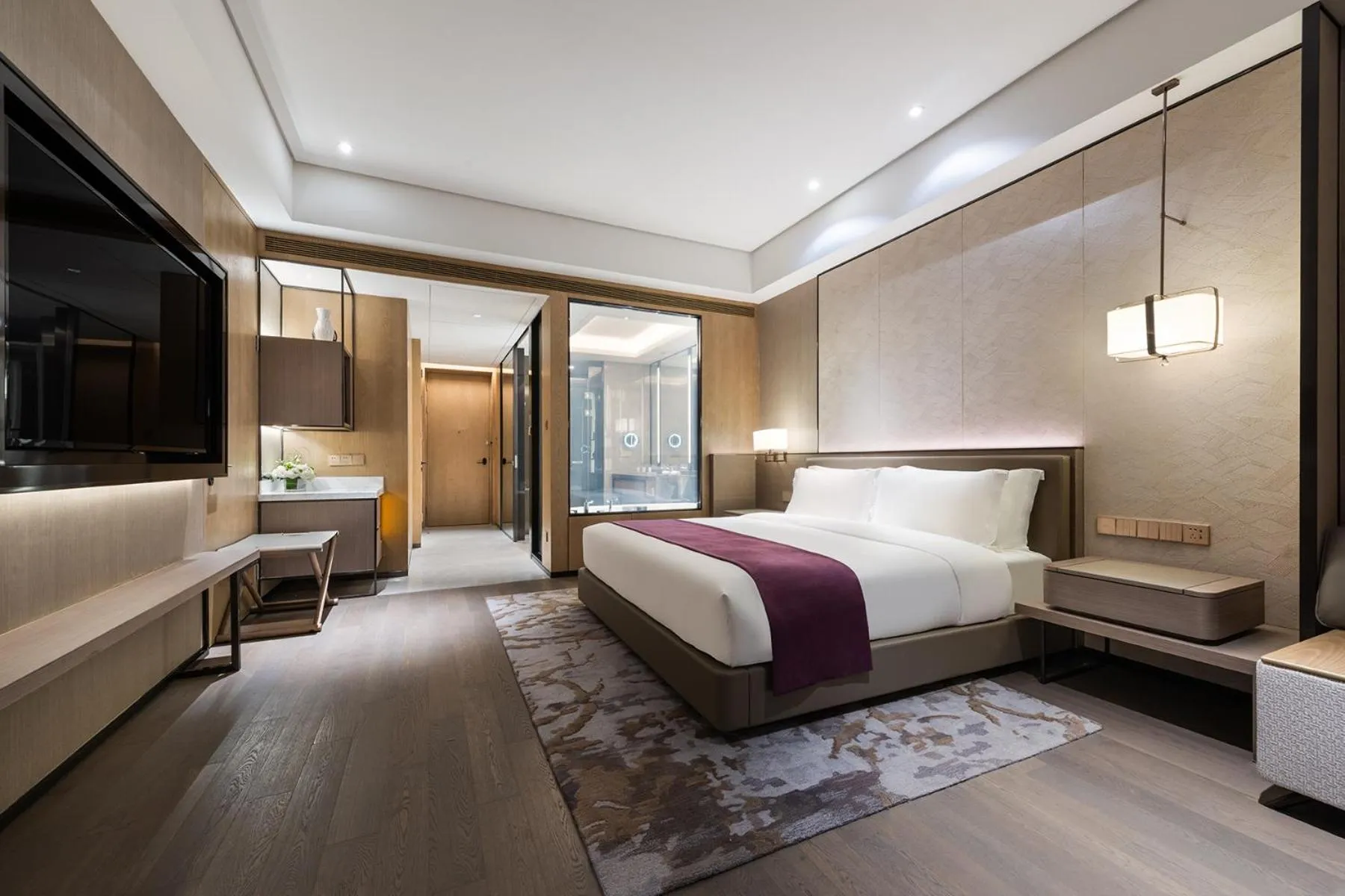 Living room, Bed in Grand Mercure Shanghai Lingang