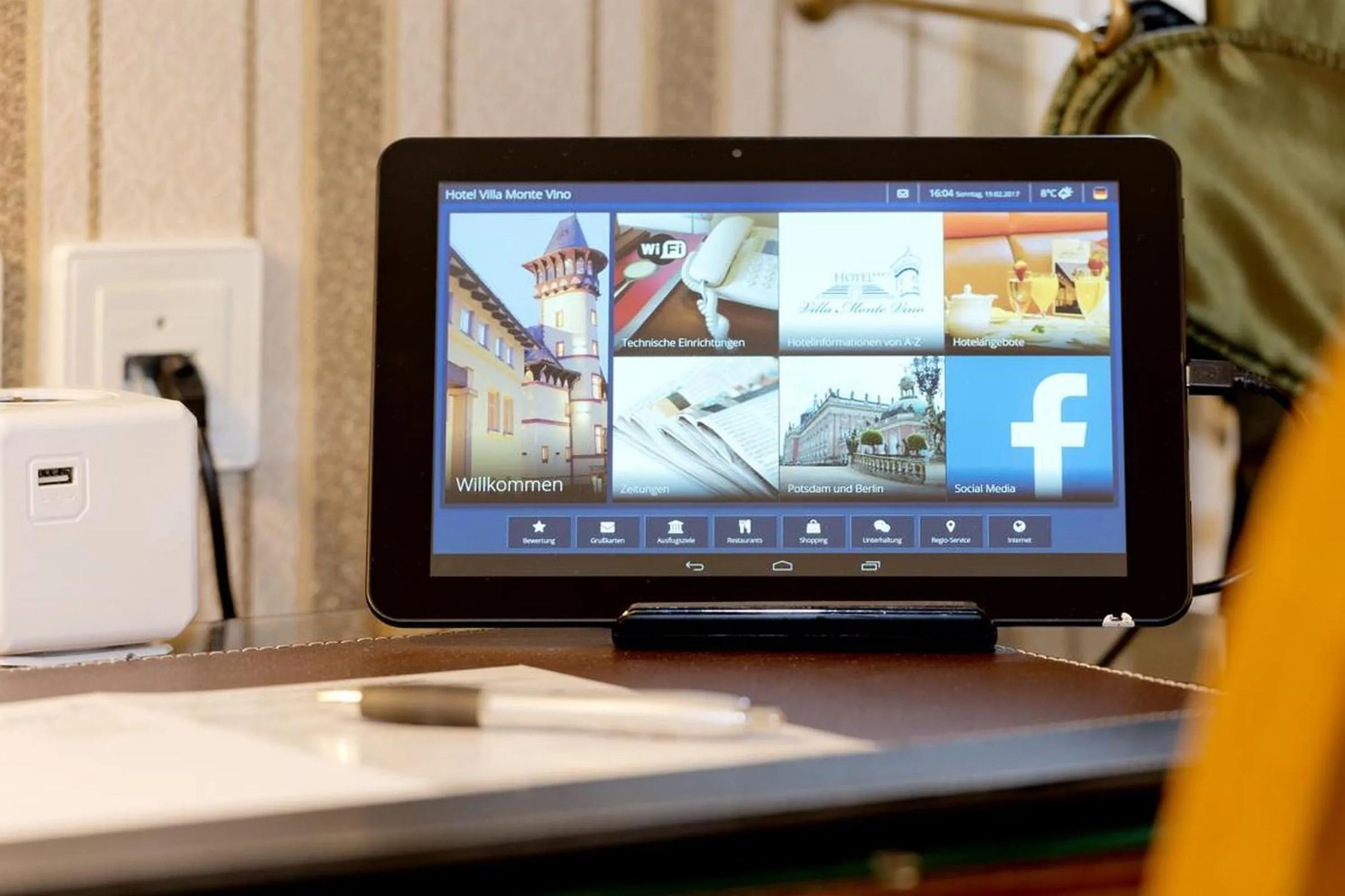 Decorative detail in Hotel Villa Monte Vino