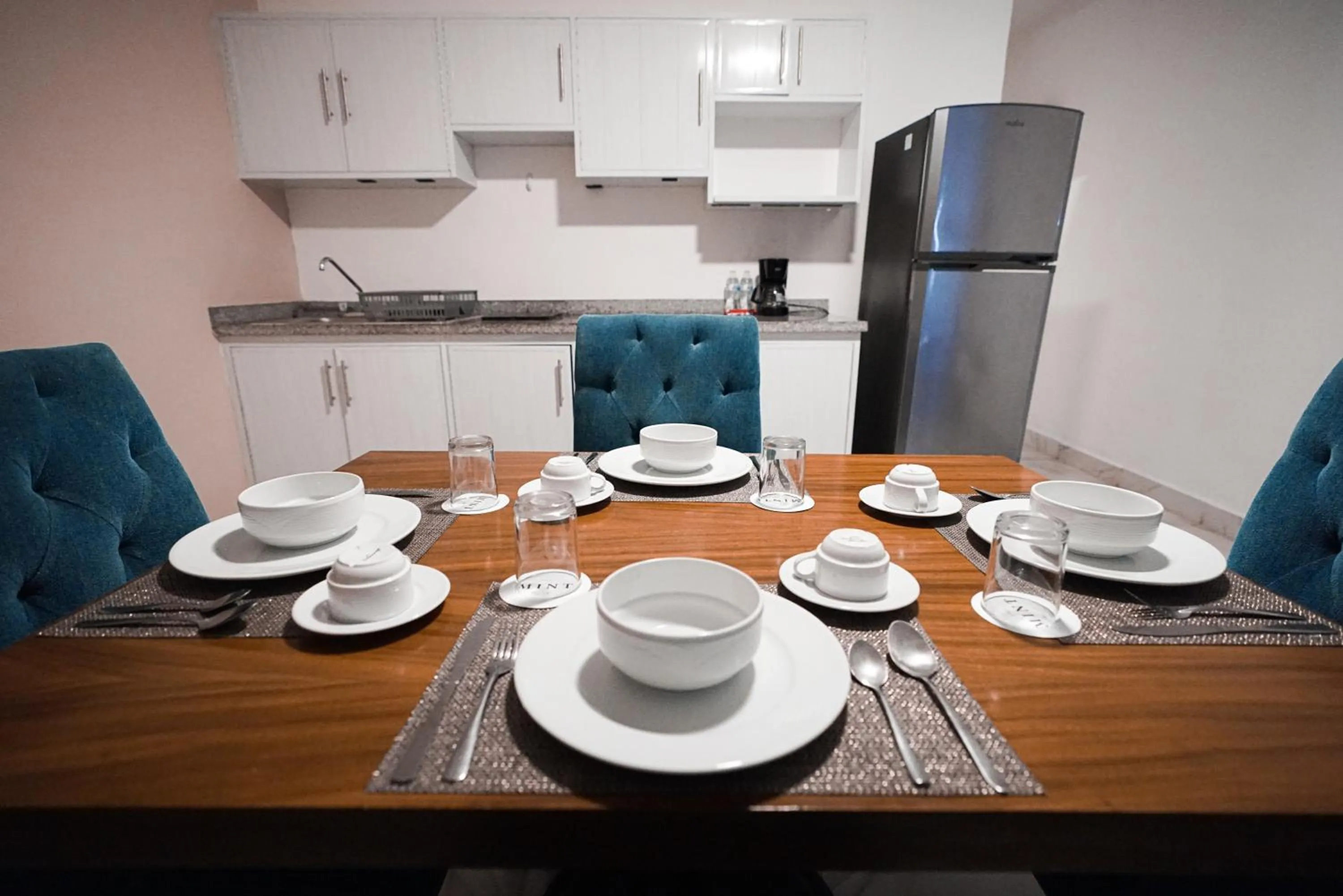 Kitchen or kitchenette in The Mint Resort Isla Mujeres