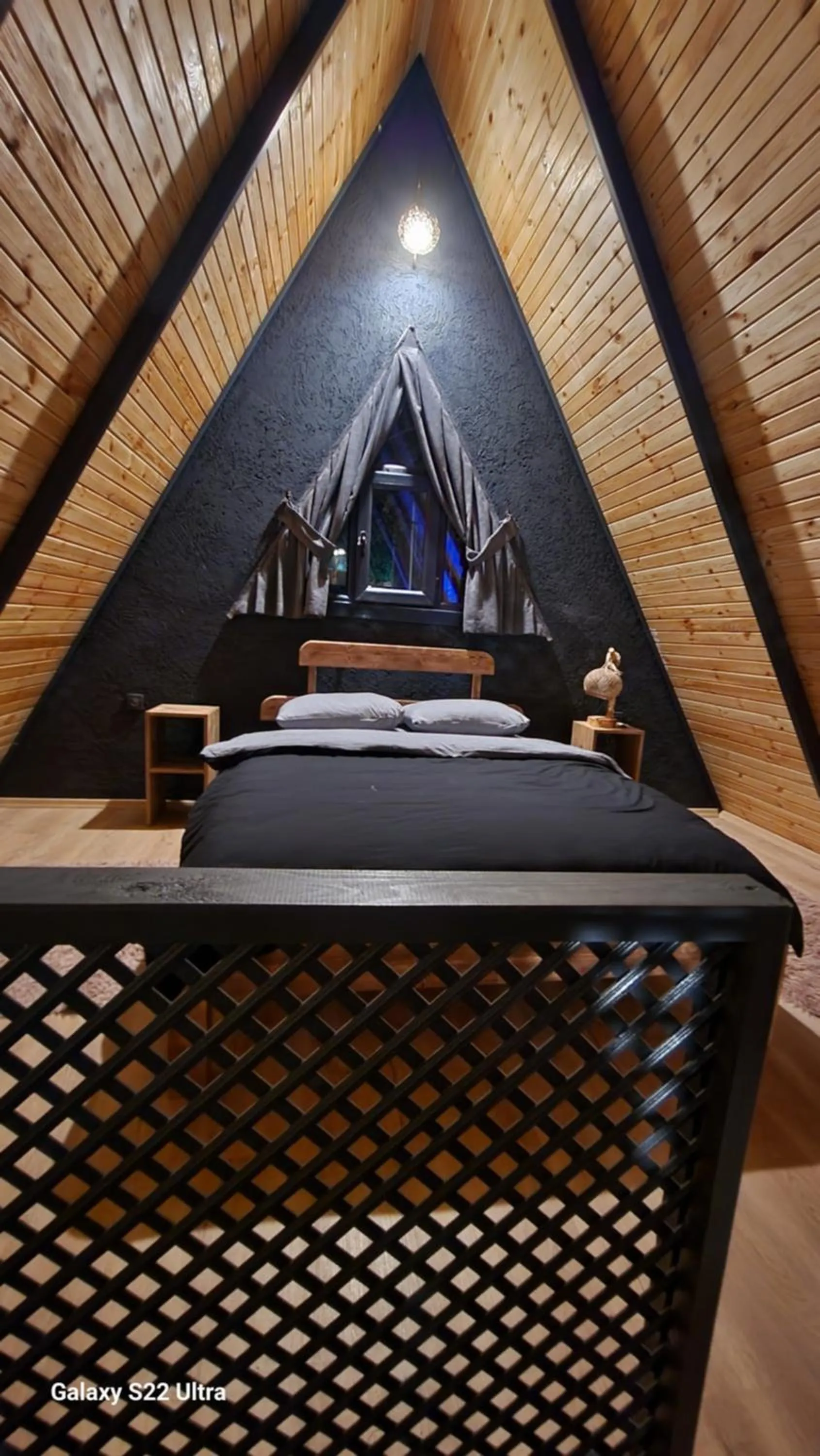 Bed in Sapanca Çağlayan Bungalow