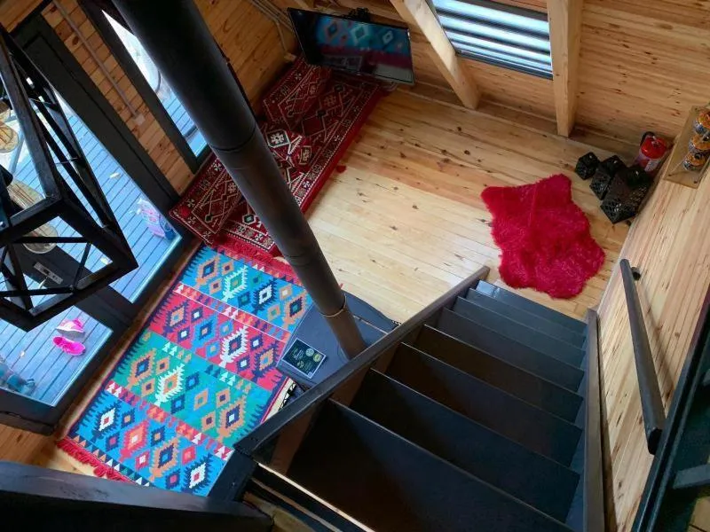 Bed in Sapanca Çağlayan Bungalow