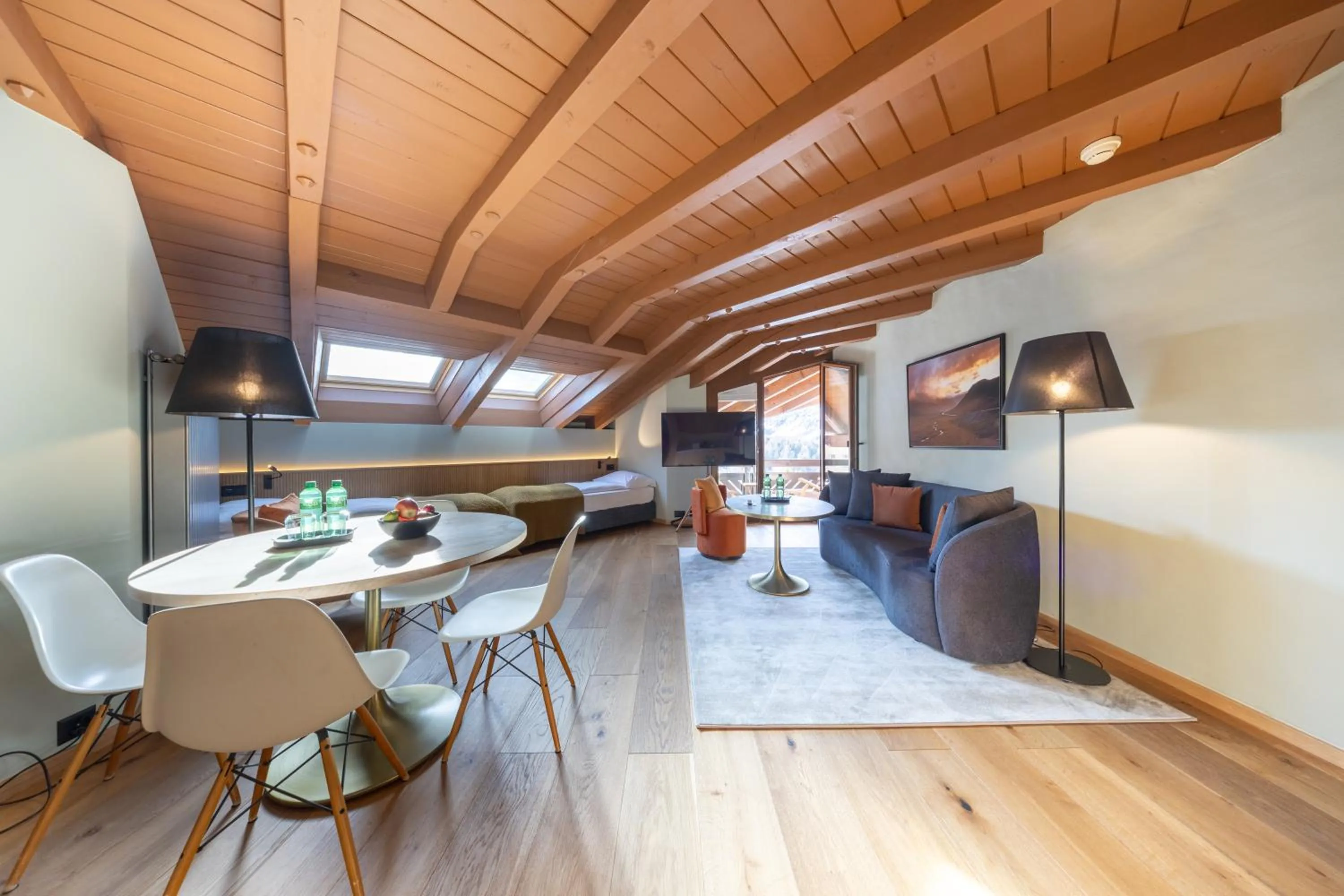 Dining area in Hotel Rosatsch
