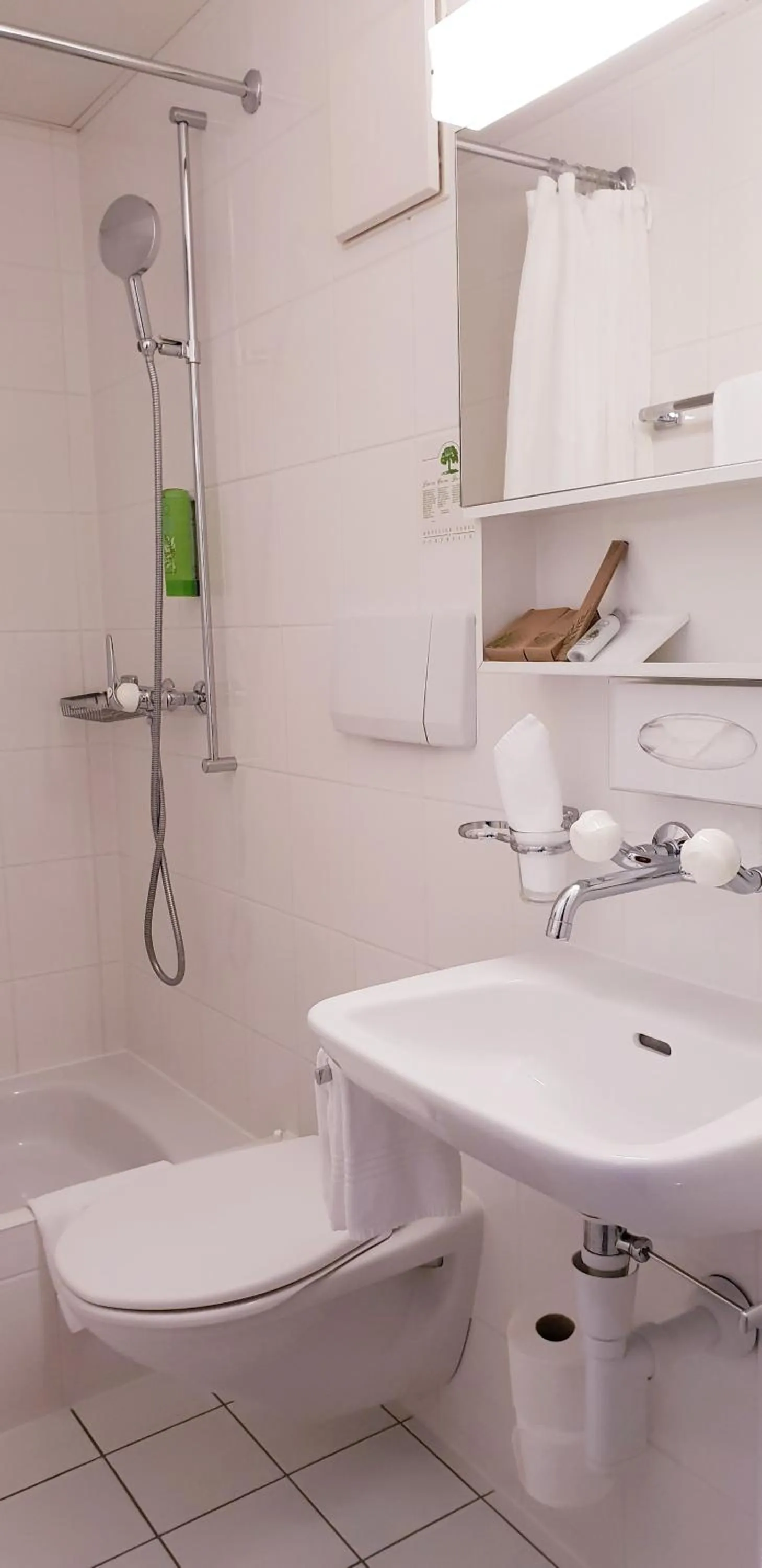 Shower in Hotel Rosatsch