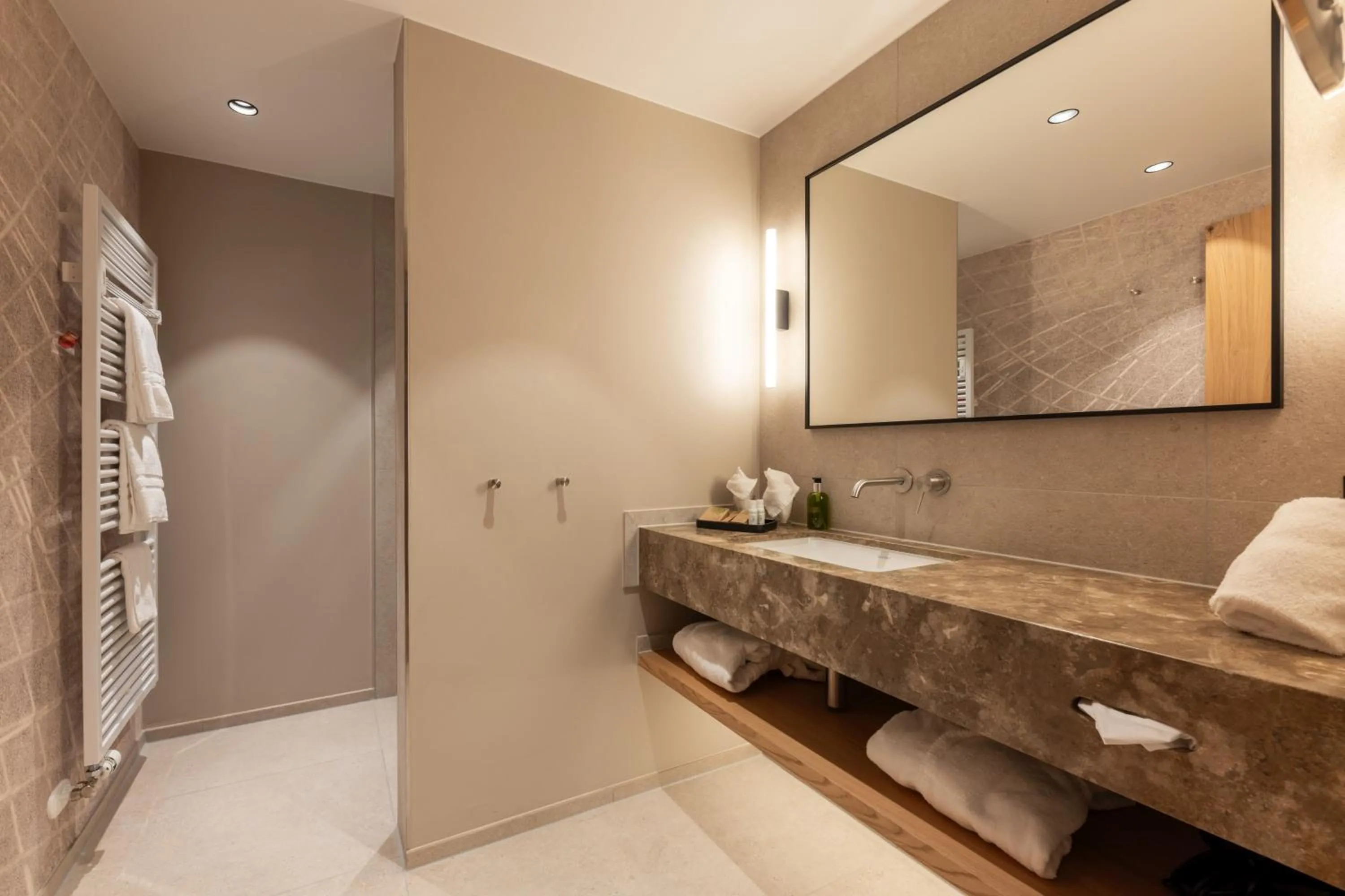 Shower in Hotel Rosatsch