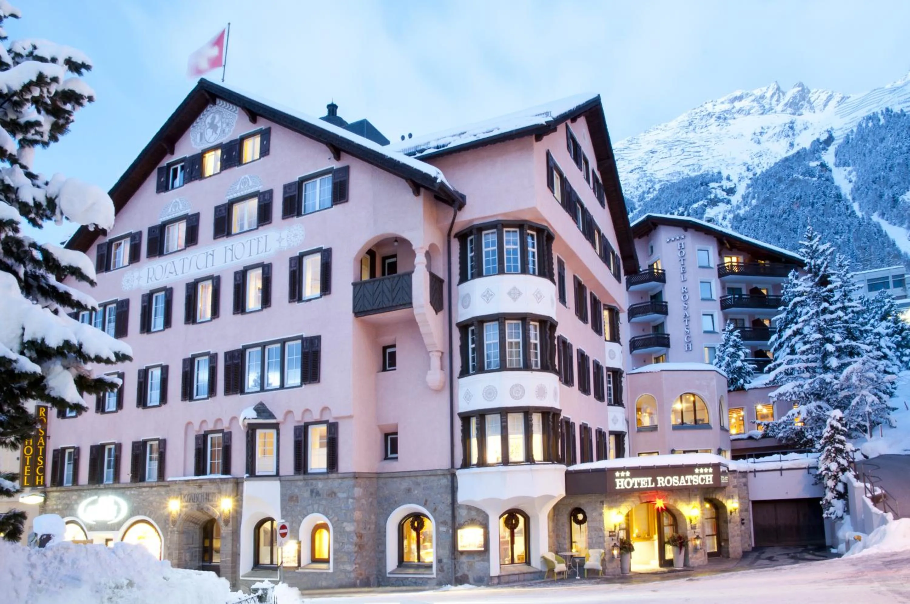Property building in Hotel Rosatsch
