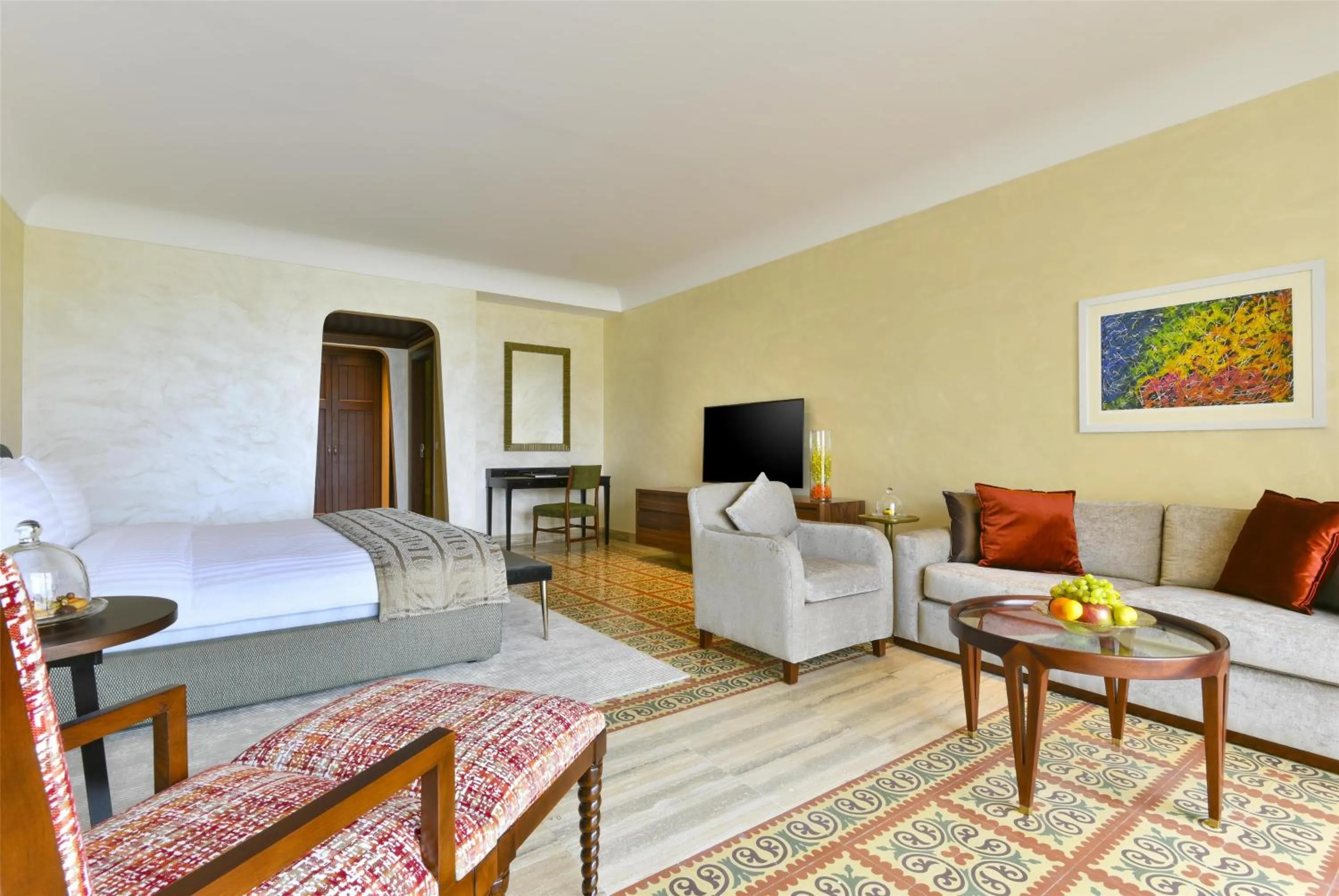 Bedroom, Bed in Kempinski Hotel Ishtar Dead Sea