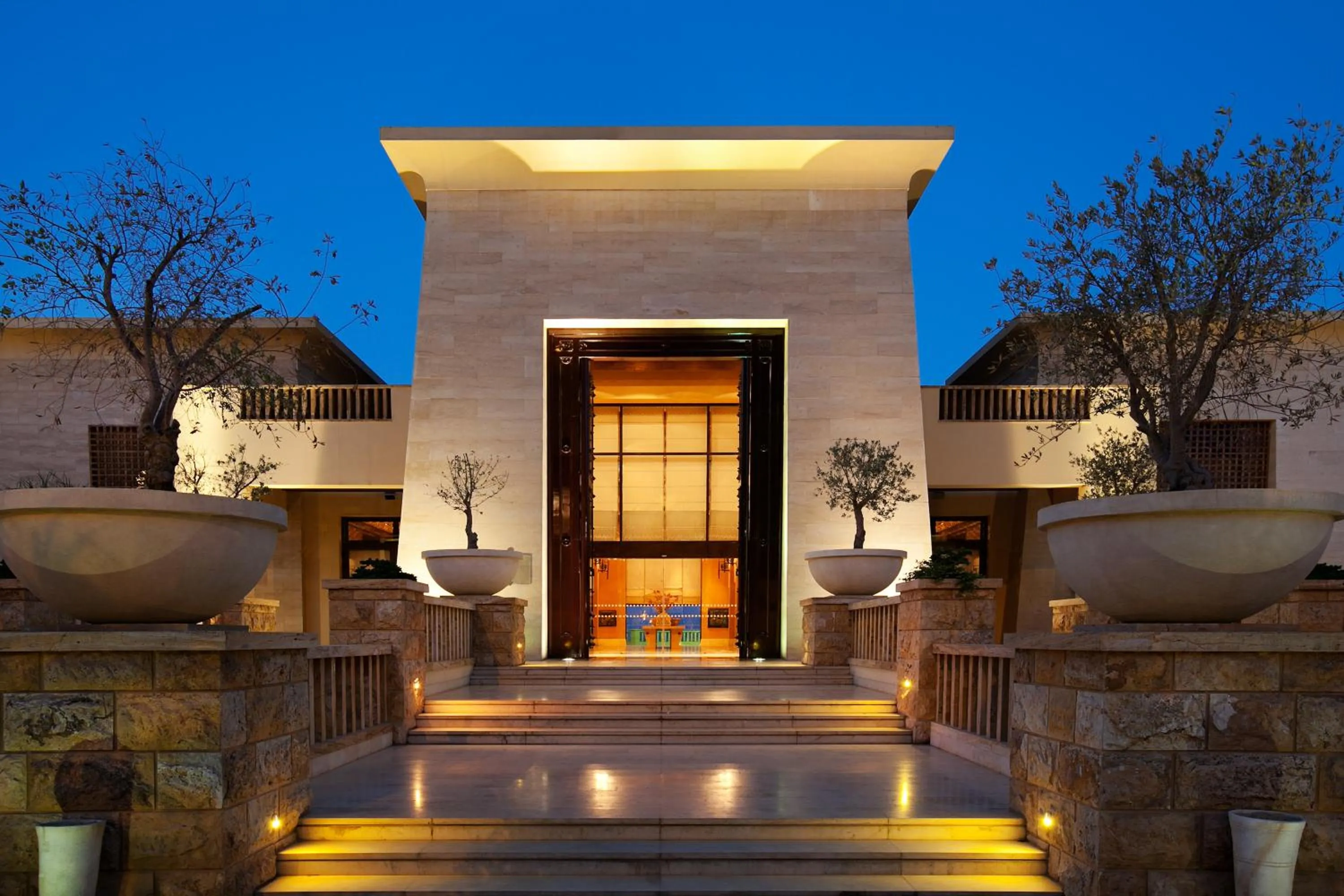 Facade/entrance in Kempinski Hotel Ishtar Dead Sea