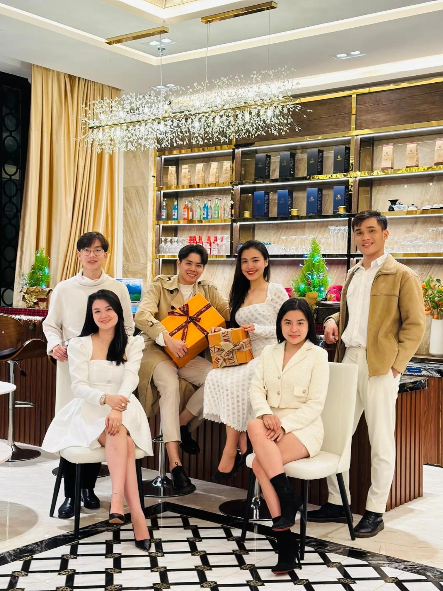 group of guests in Sandals Vista Hotel