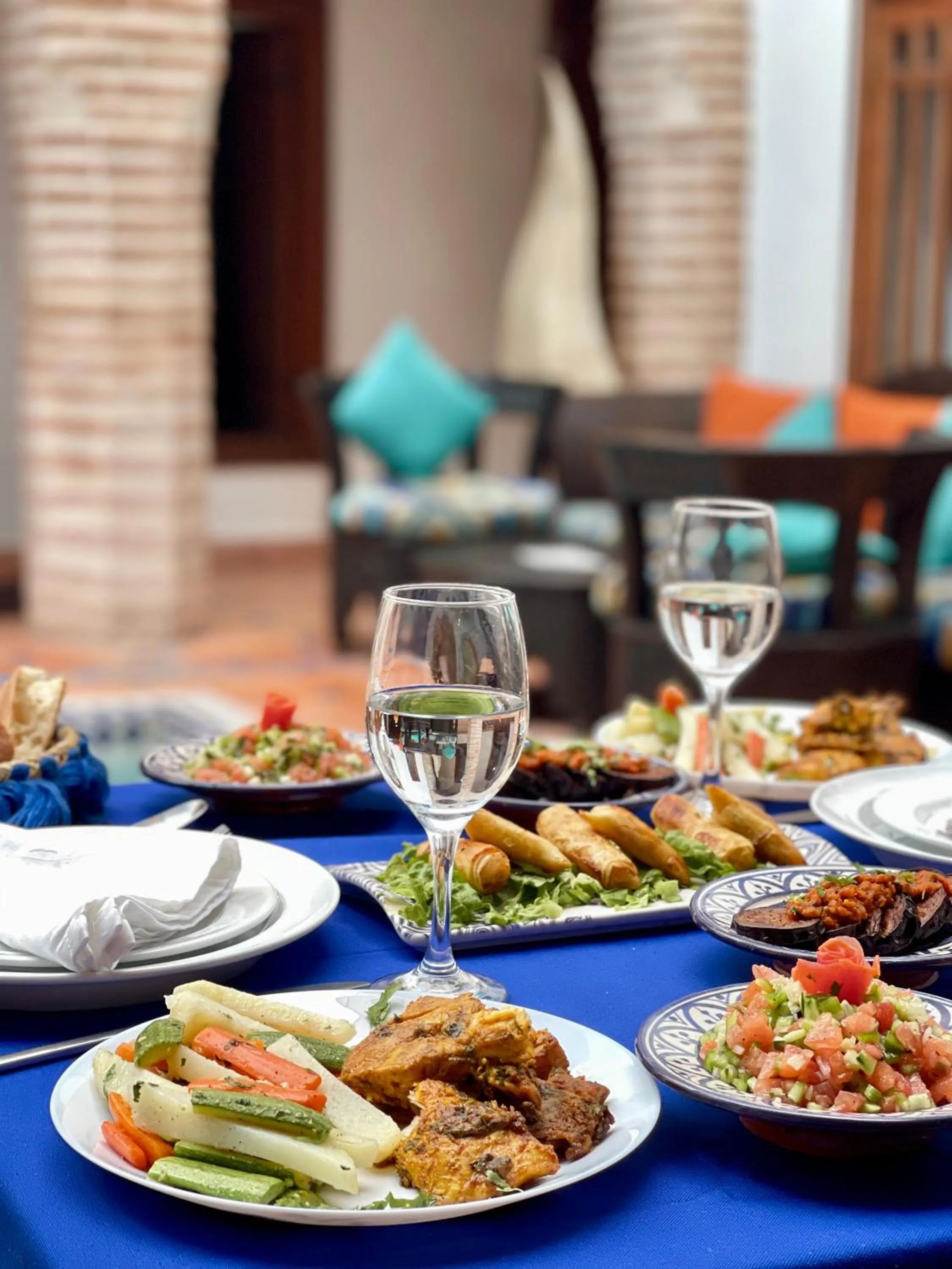 Food and drinks in Riad Zarka By La Siredrah