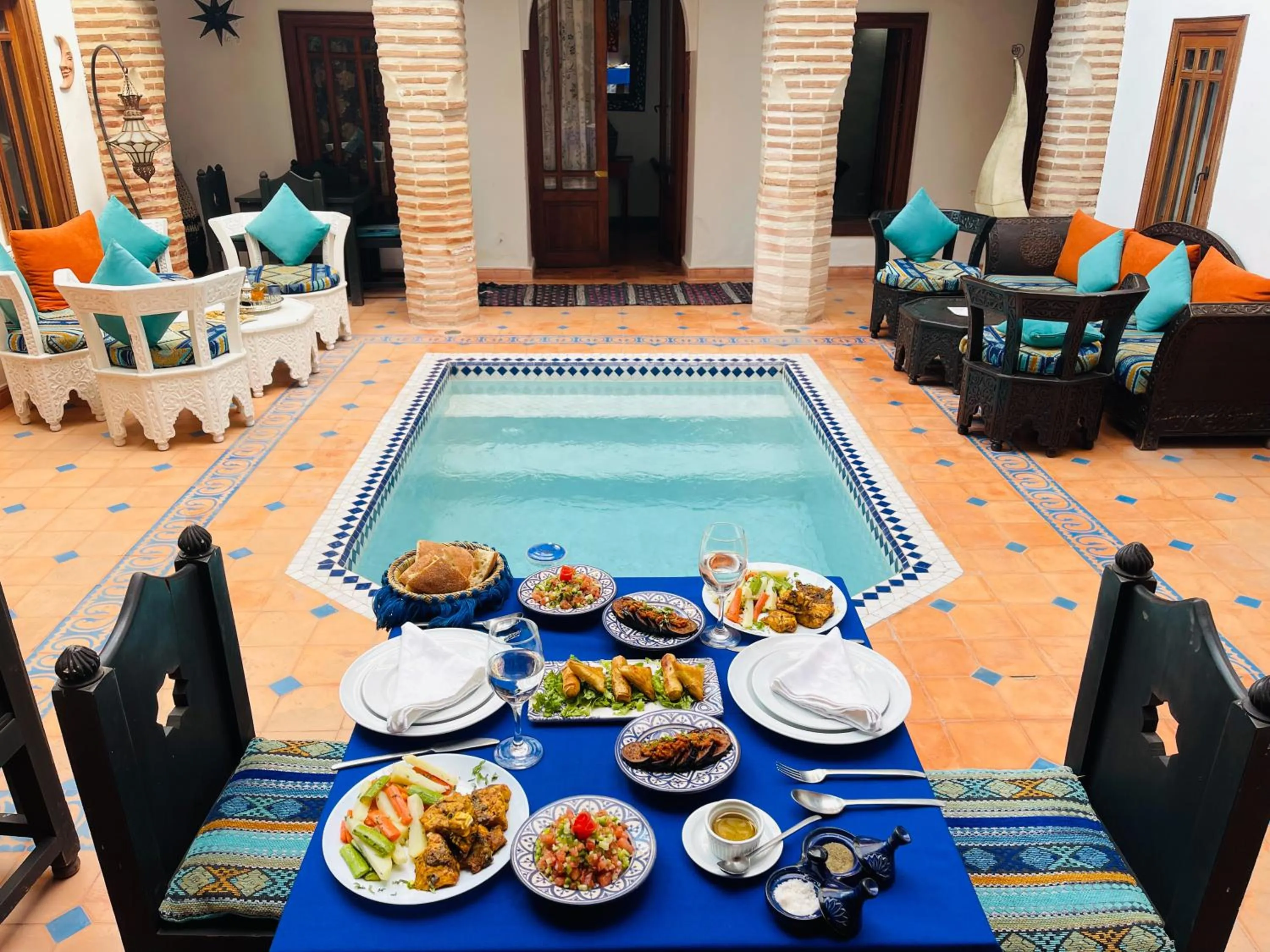 Food close-up in Riad Zarka By La Siredrah