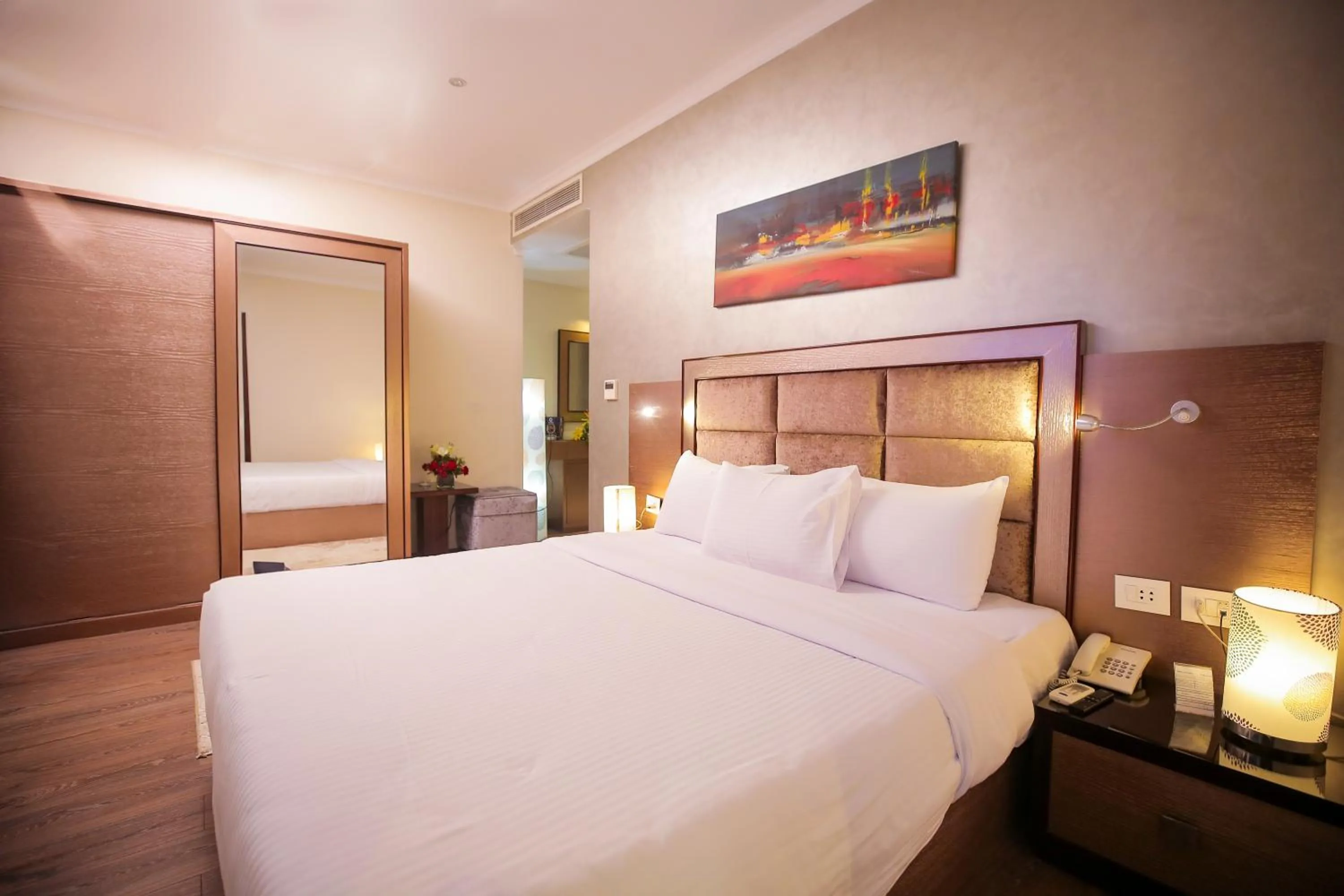 Bed in Cairo Taj Hotels & Suites - Dokki