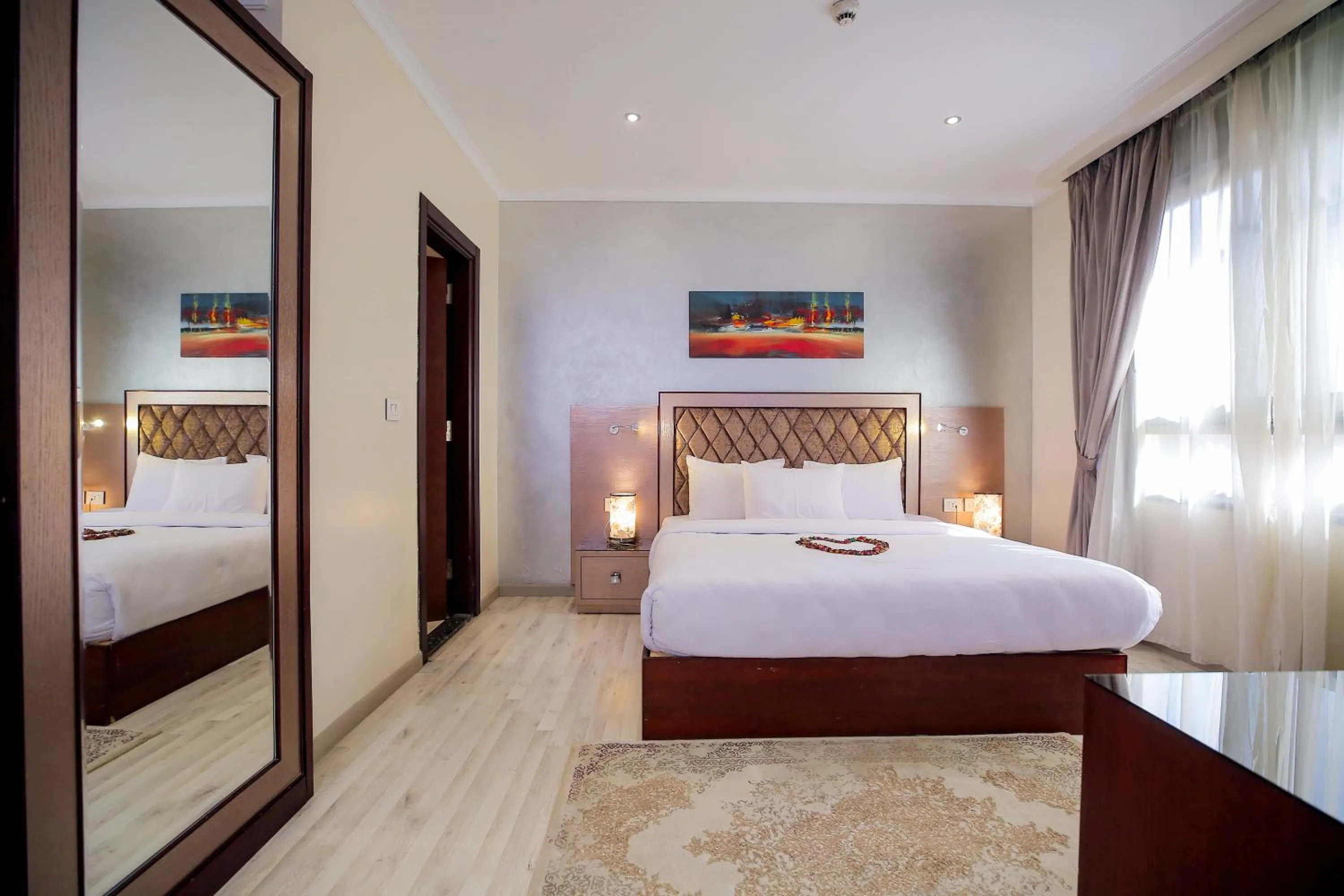 Bed in Cairo Taj Hotels & Suites - Dokki