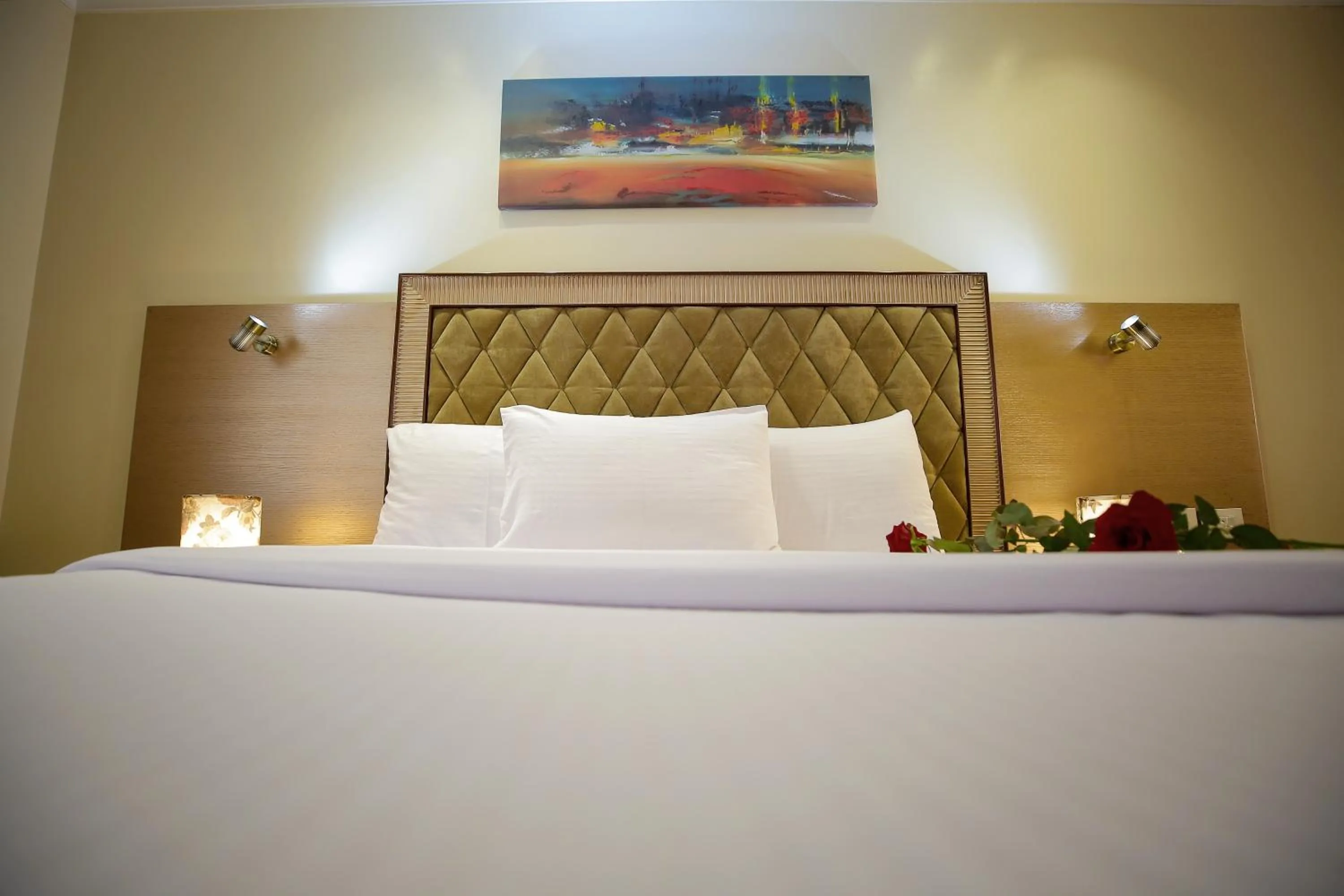 Bed in Cairo Taj Hotels & Suites - Dokki