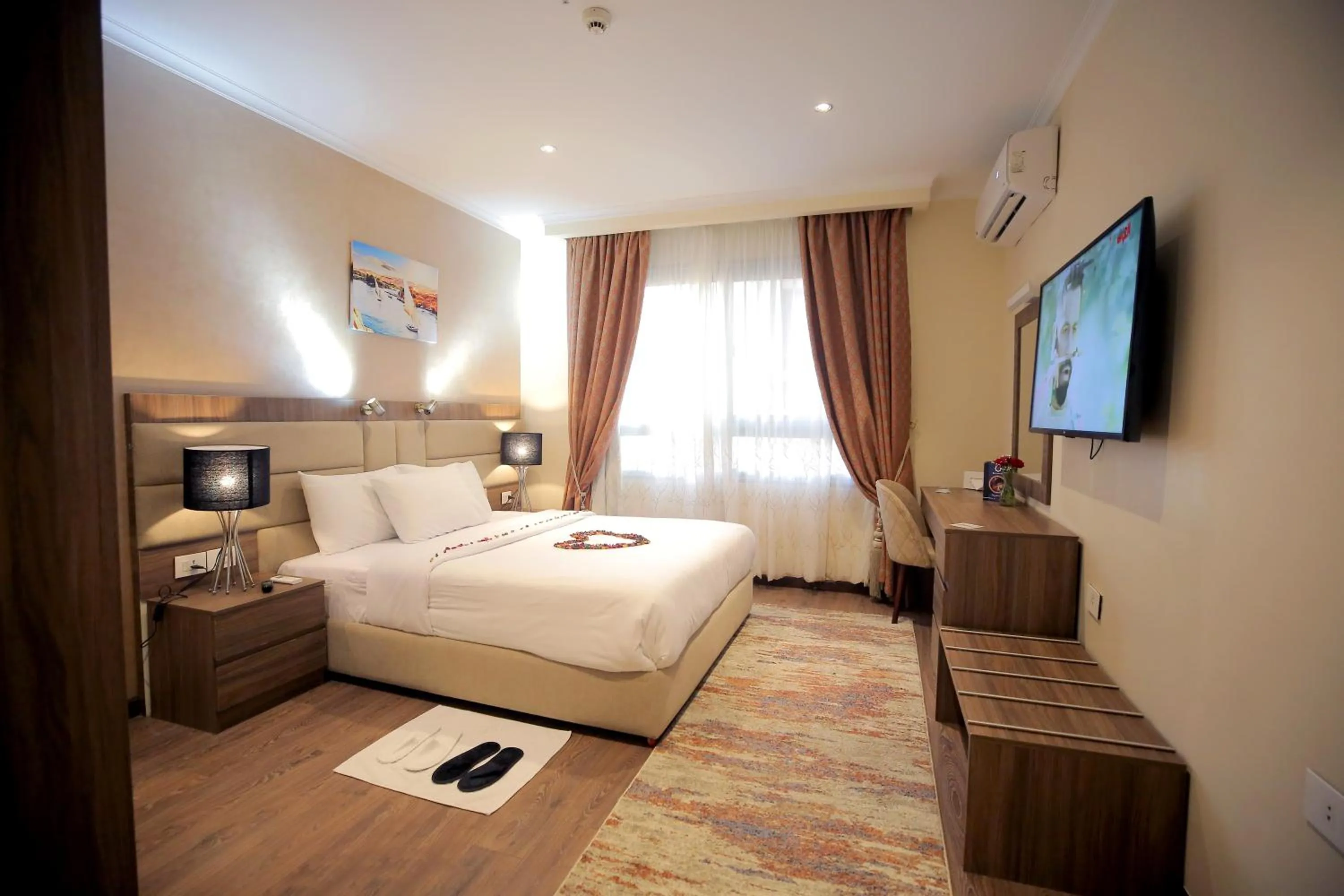 Bed in Cairo Taj Hotels & Suites - Dokki