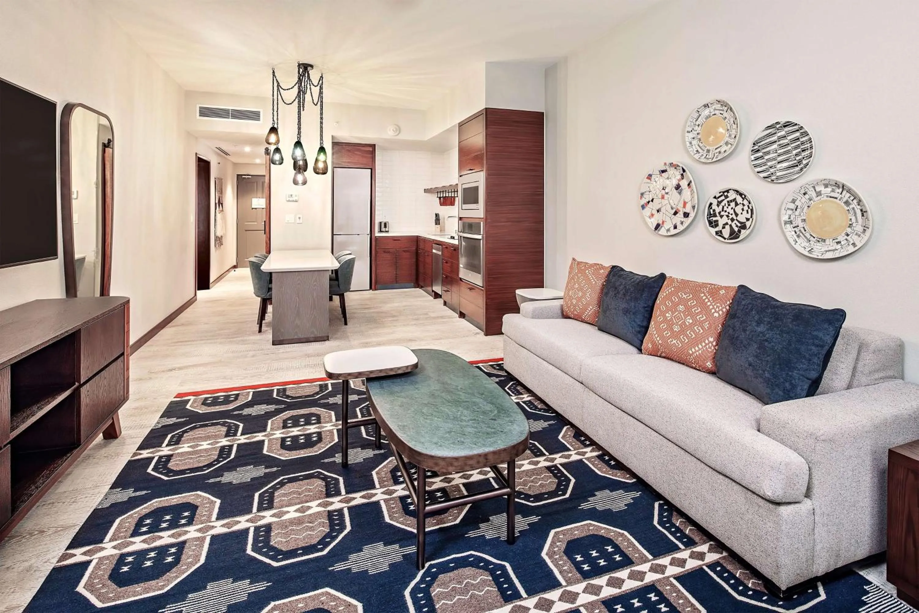 Living room in Hilton Grand Vacations Club La Pacifica Los Cabos