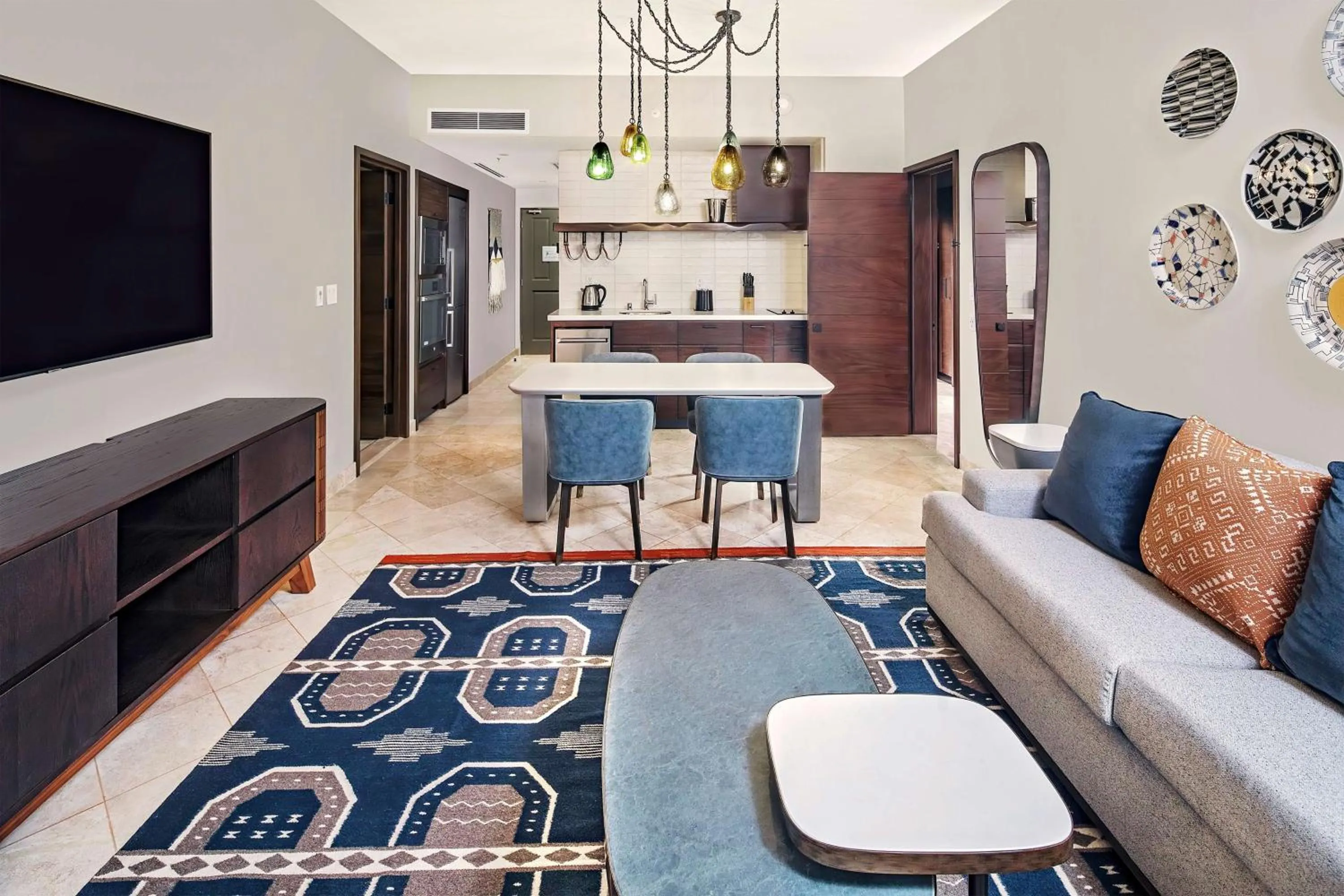 Living room in Hilton Grand Vacations Club La Pacifica Los Cabos