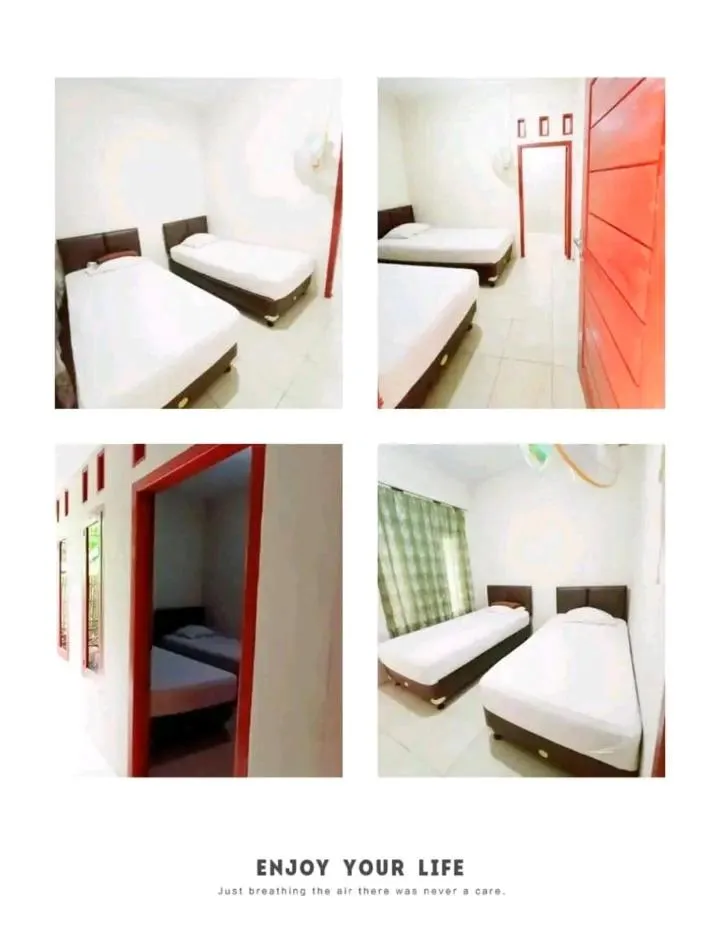Bed in Aqsa Guest House Banjarsari