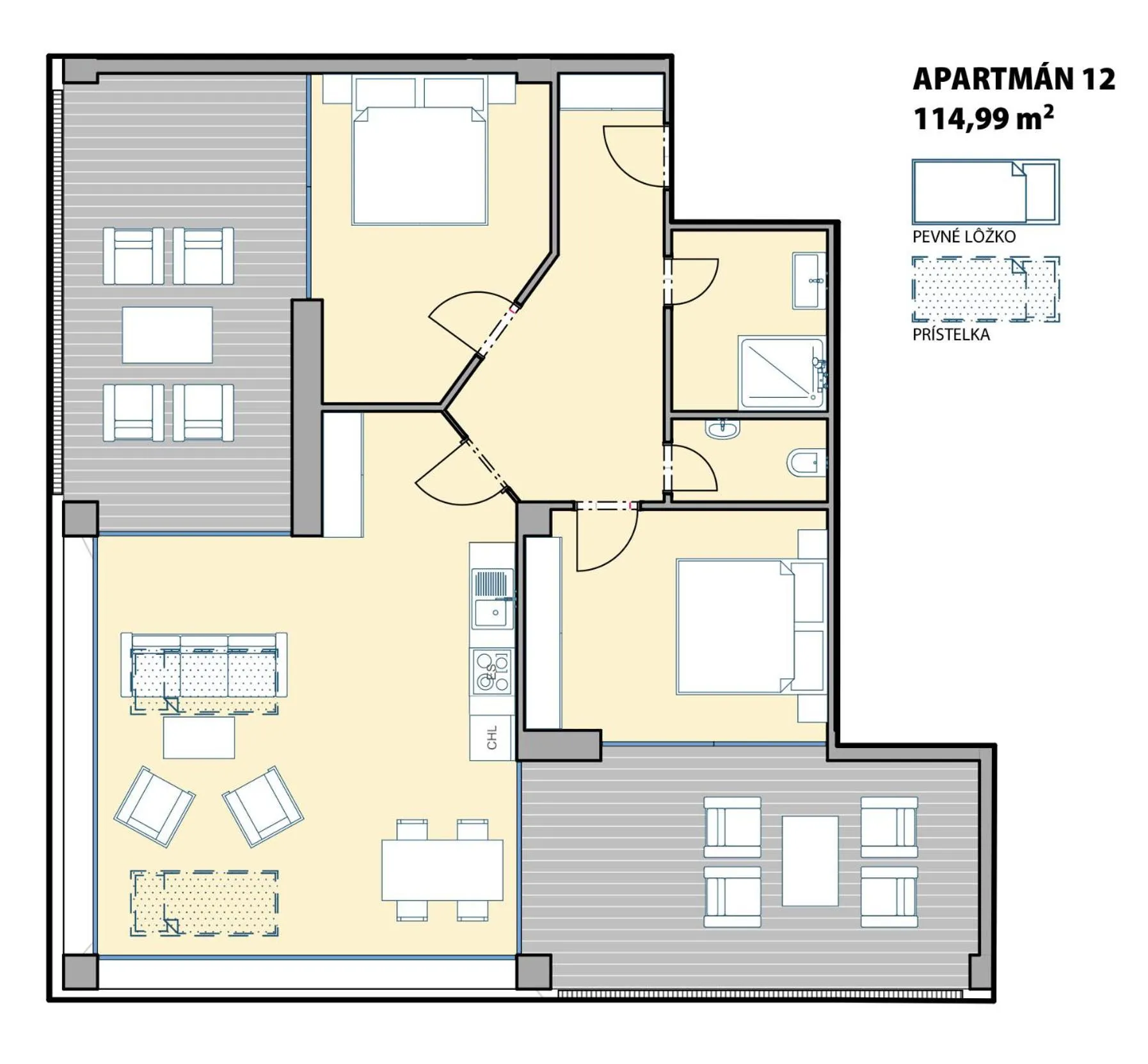 Floor plan in Aparthotel Central Liptovský Mikuláš