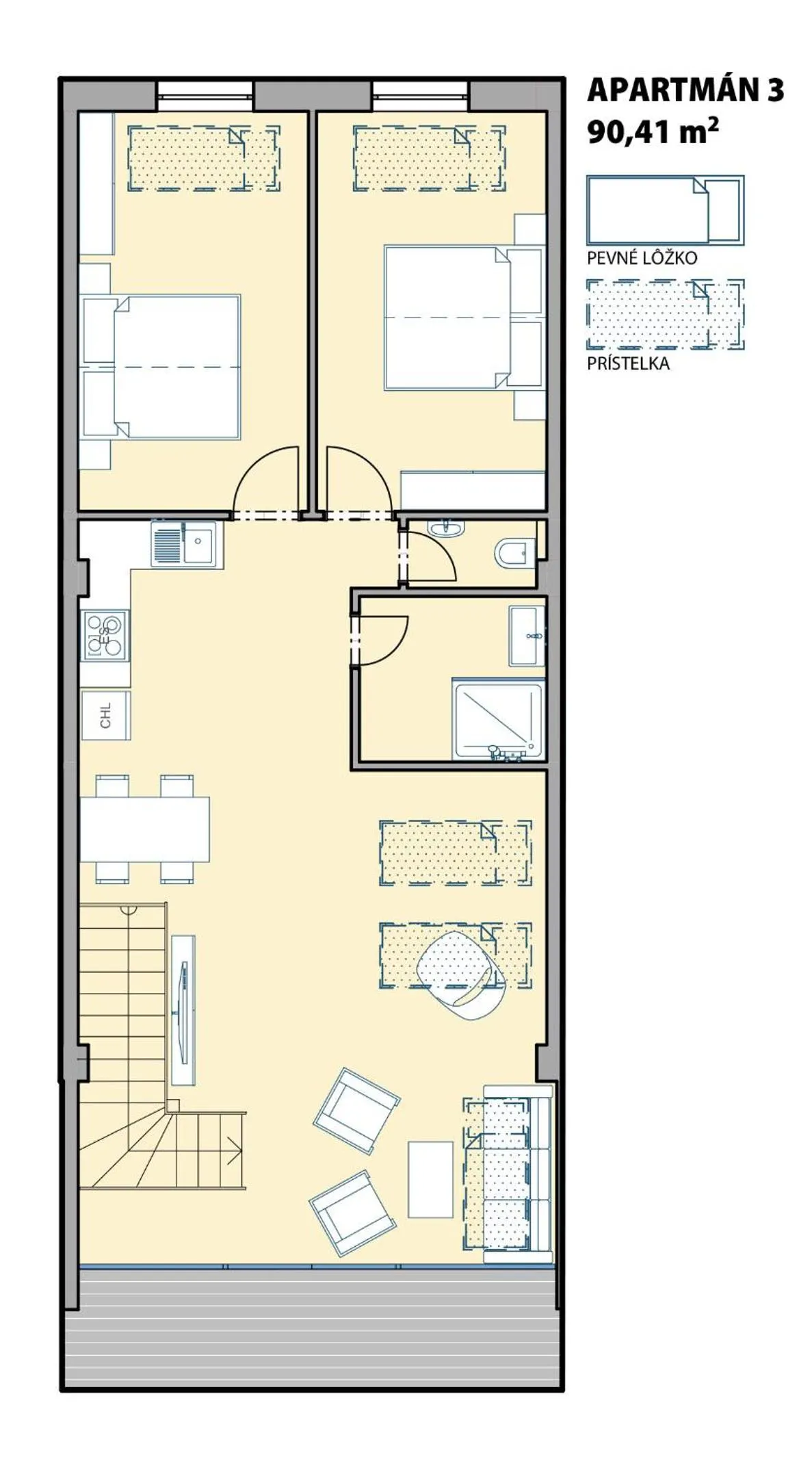 Floor plan in Aparthotel Central Liptovský Mikuláš