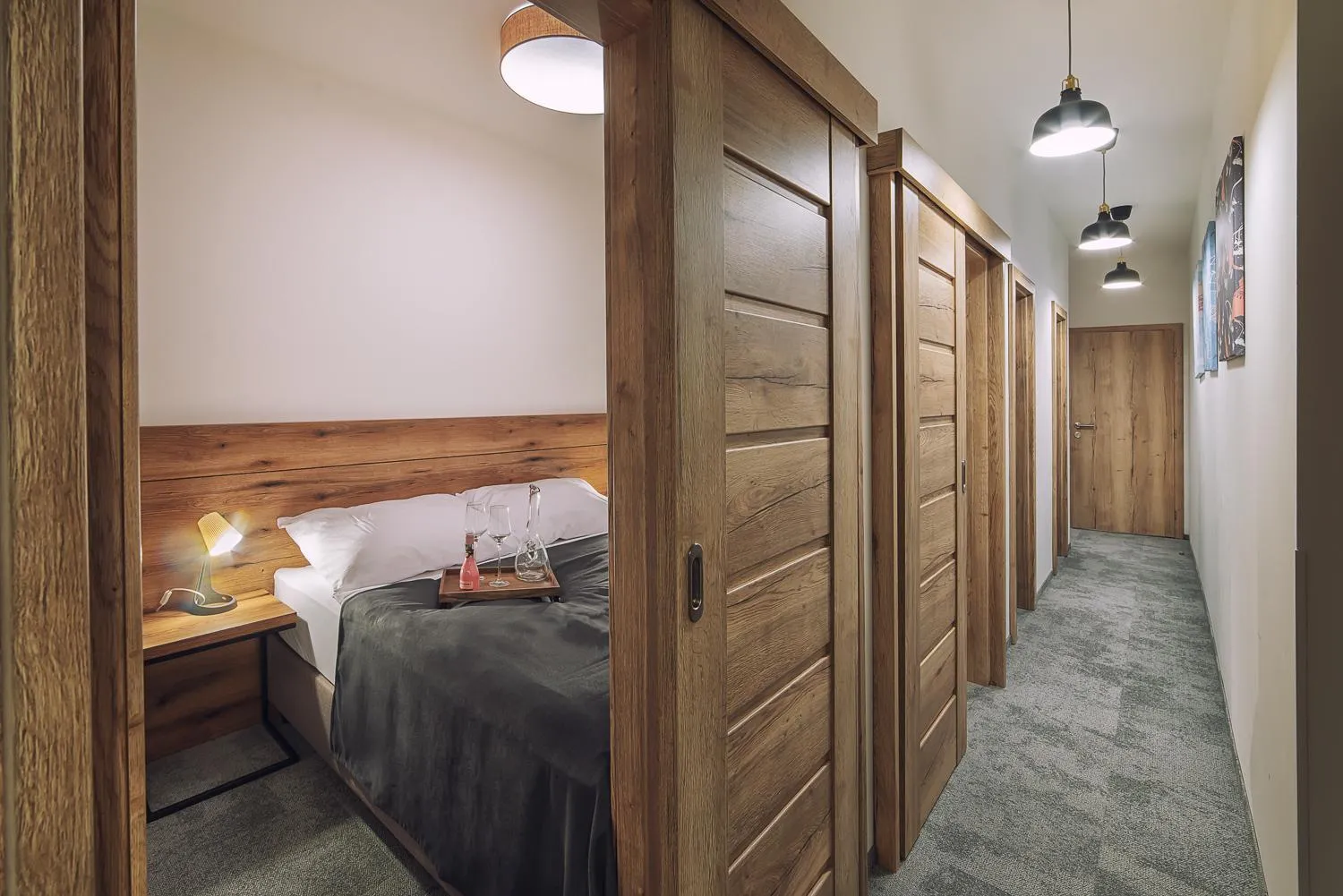 Bedroom, Bed in Aparthotel Central Liptovský Mikuláš