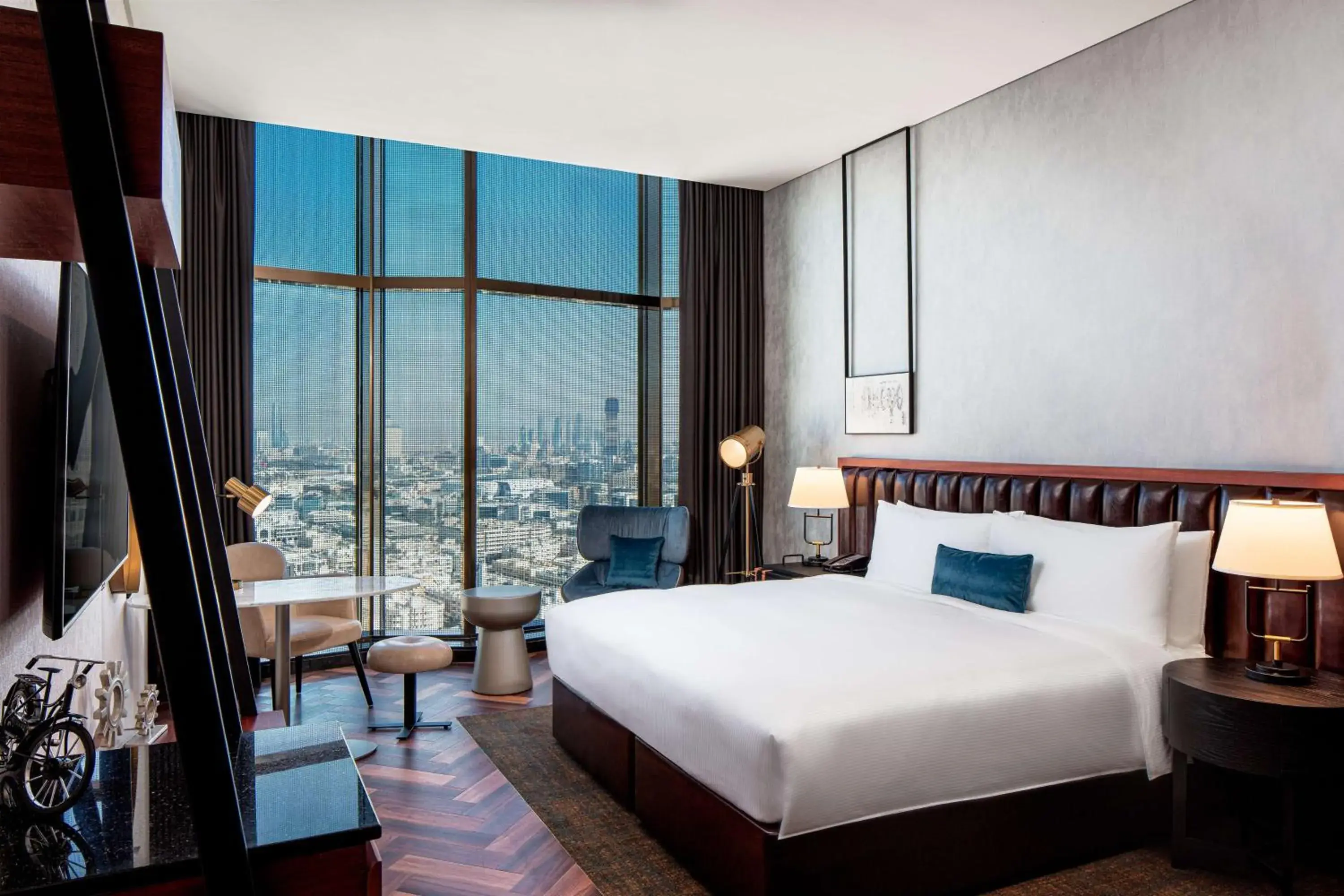 Deluxe King Room with Skyline View in DoubleTree by Hilton Dubai M Square Hotel & Residences Deluxe King Room with Skyline View in DoubleTree by Hilton Dubai M Square Hotel & Residences