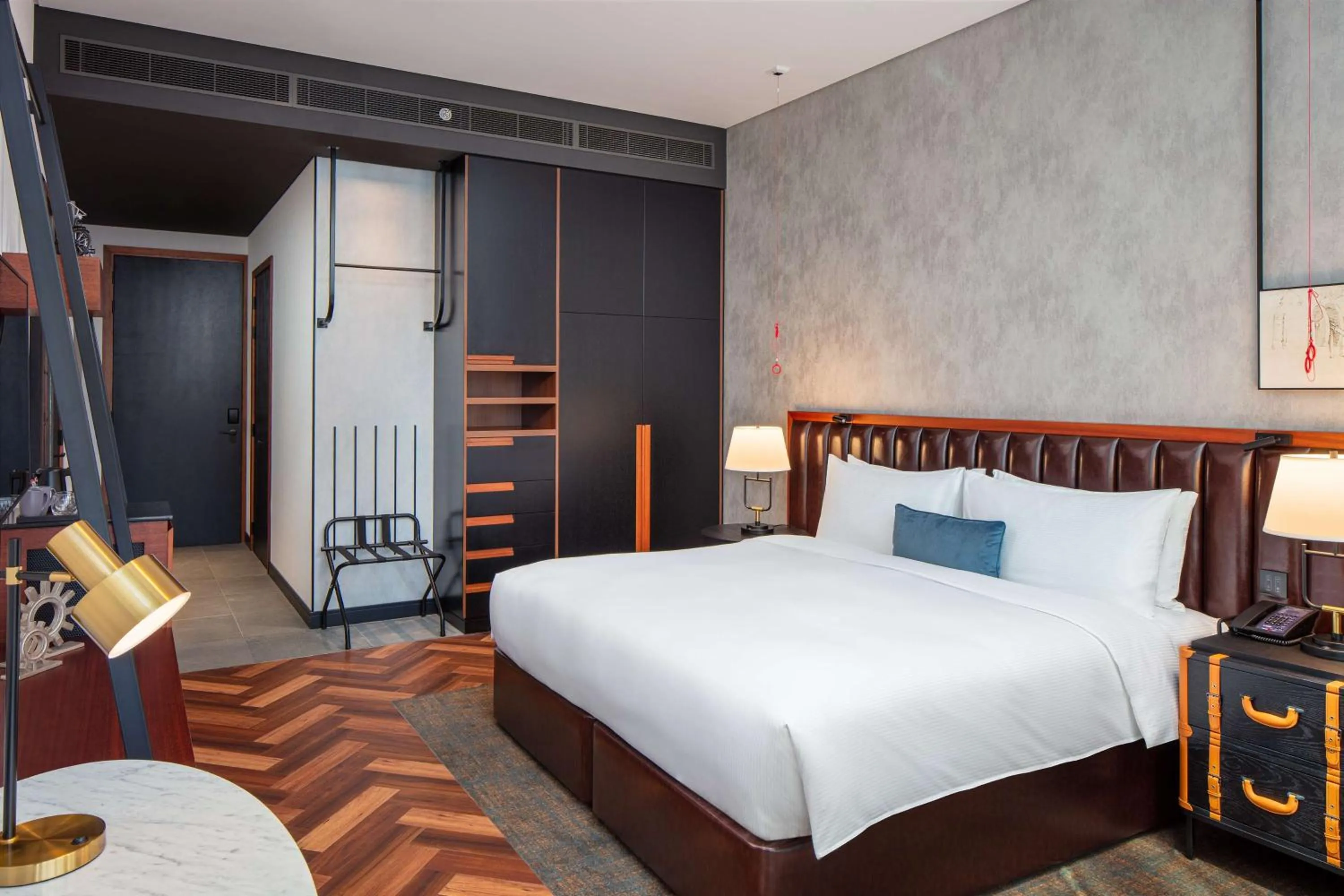 Bed in DoubleTree by Hilton Dubai M Square Hotel & Residences