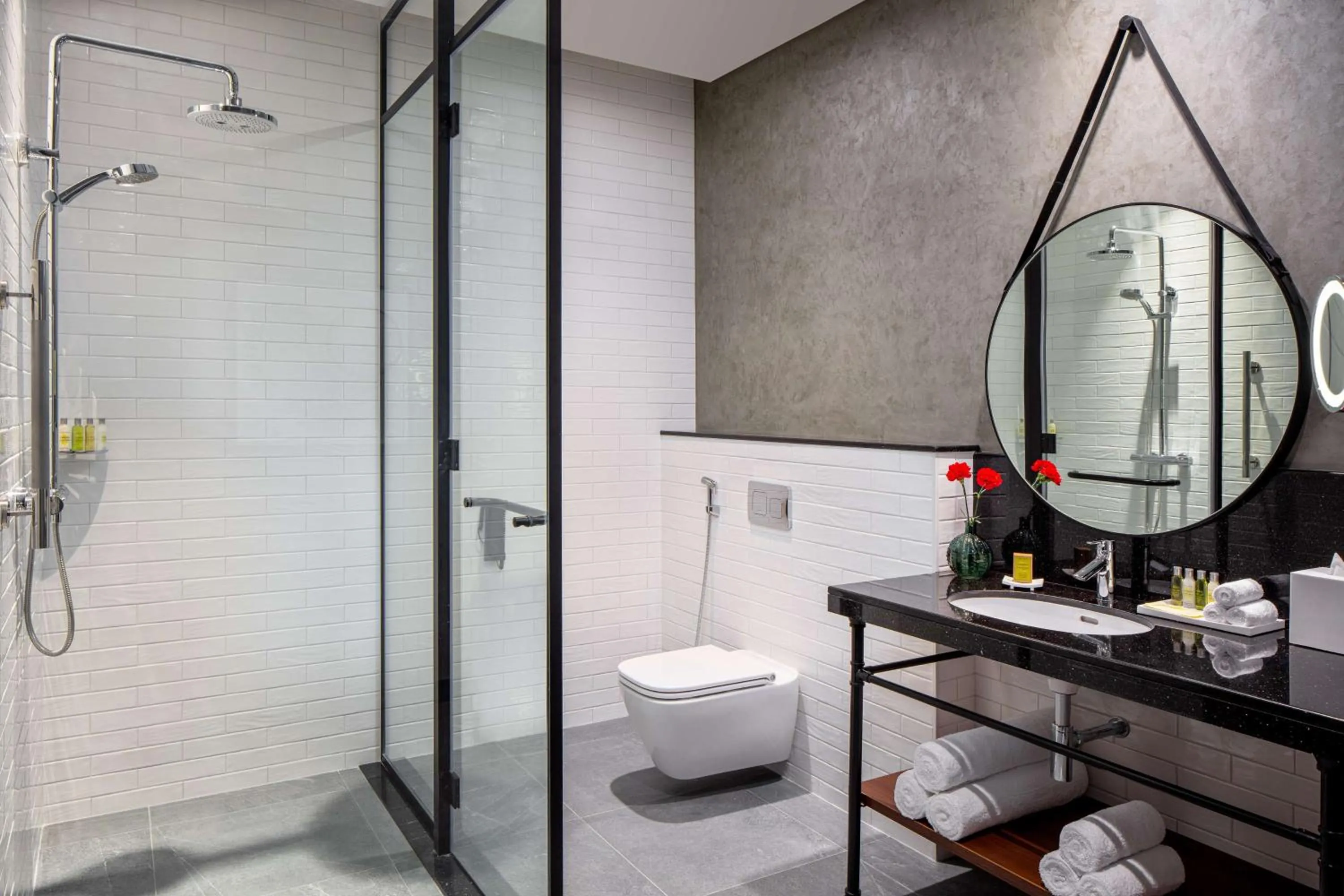 Bathroom in DoubleTree by Hilton Dubai M Square Hotel & Residences