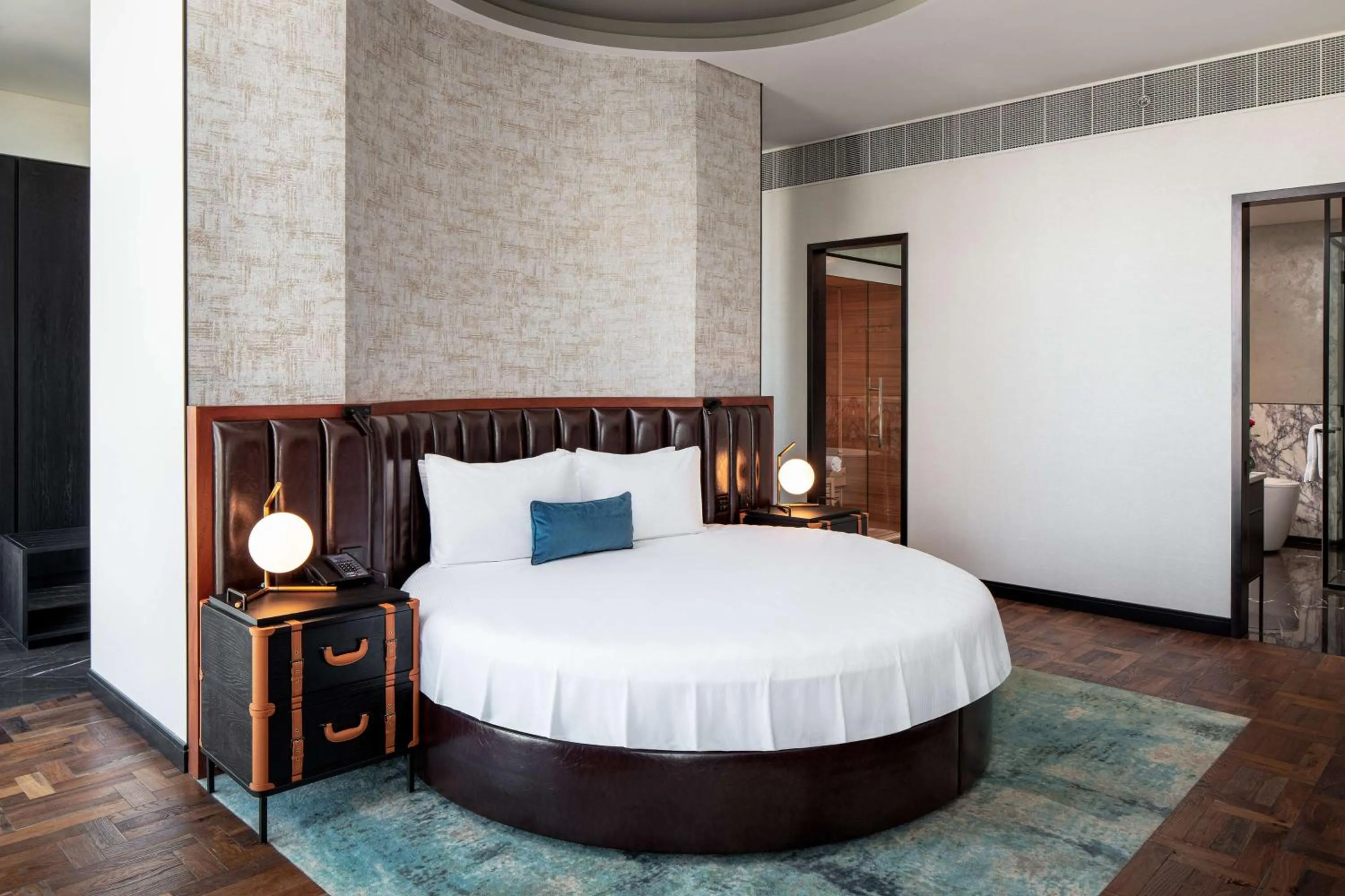 Bed in DoubleTree by Hilton Dubai M Square Hotel & Residences