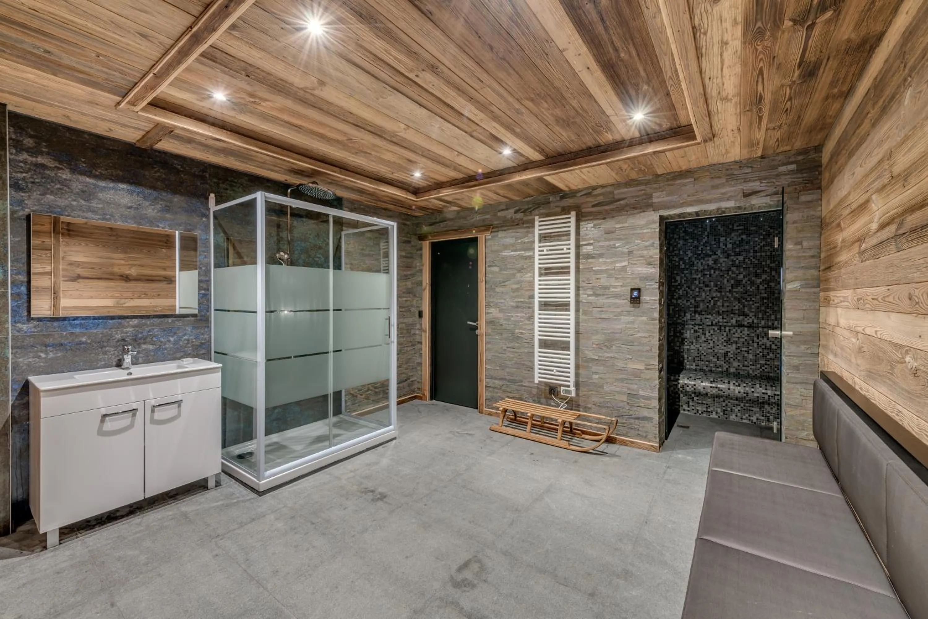 Steam room in Chalet Monts by Les Etincelles