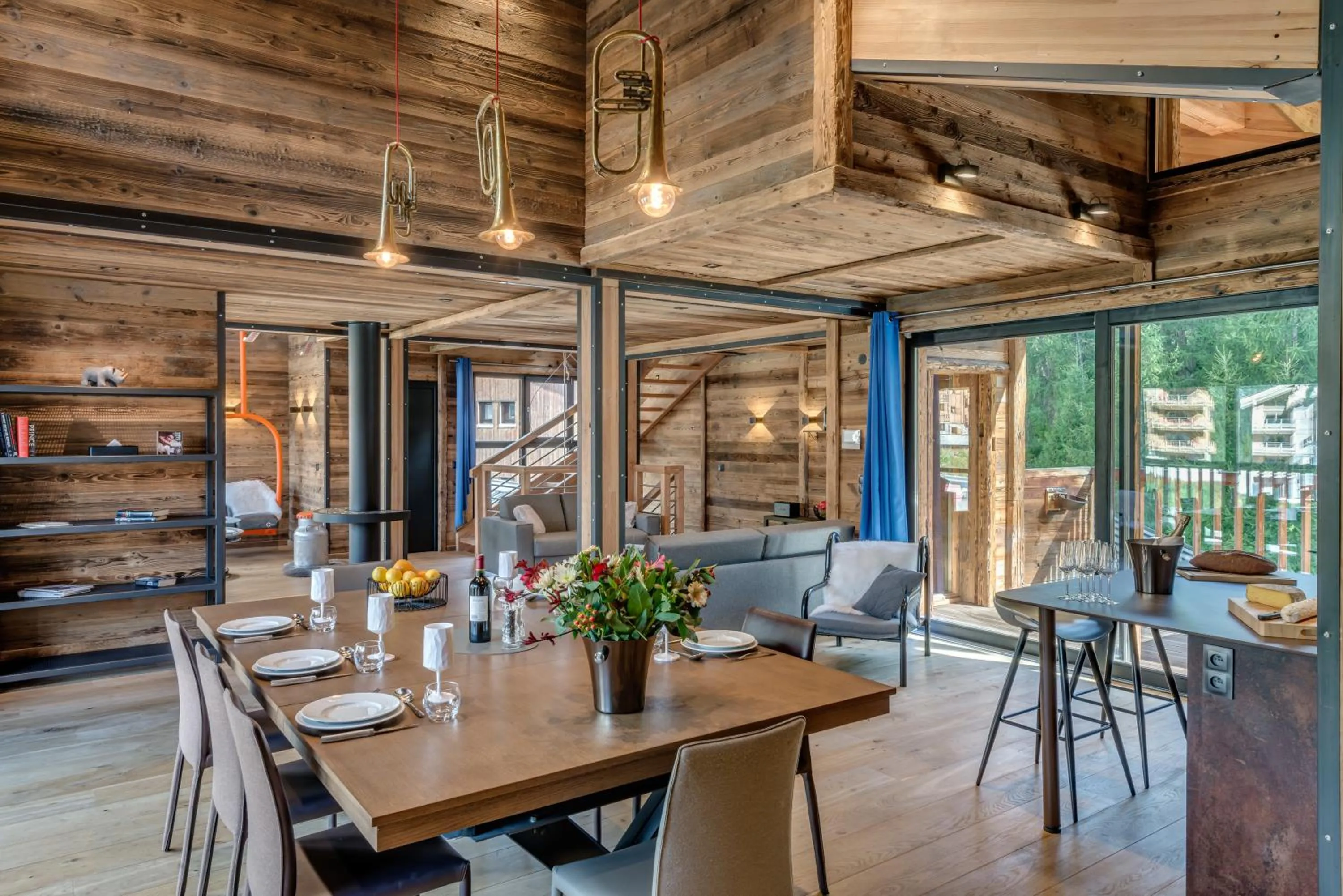 Living room in Chalet Monts by Les Etincelles