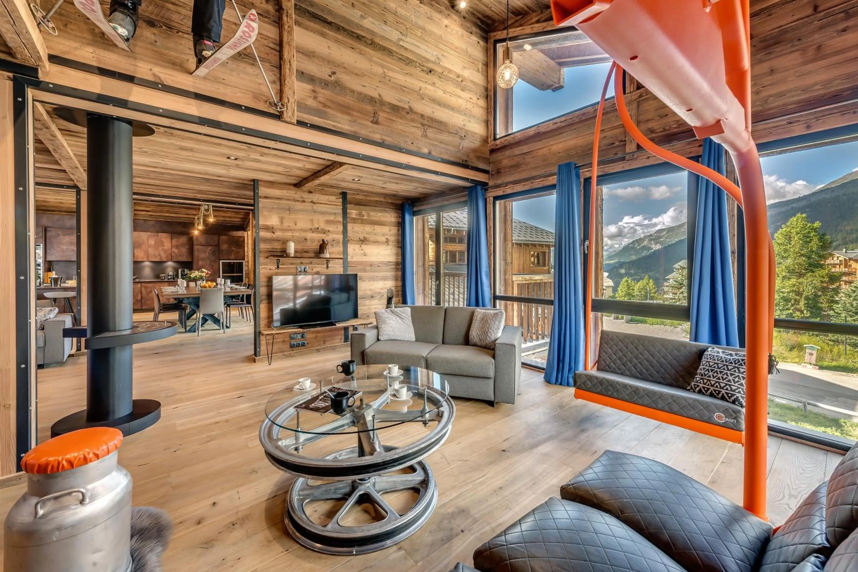 Living room in Chalet Monts by Les Etincelles