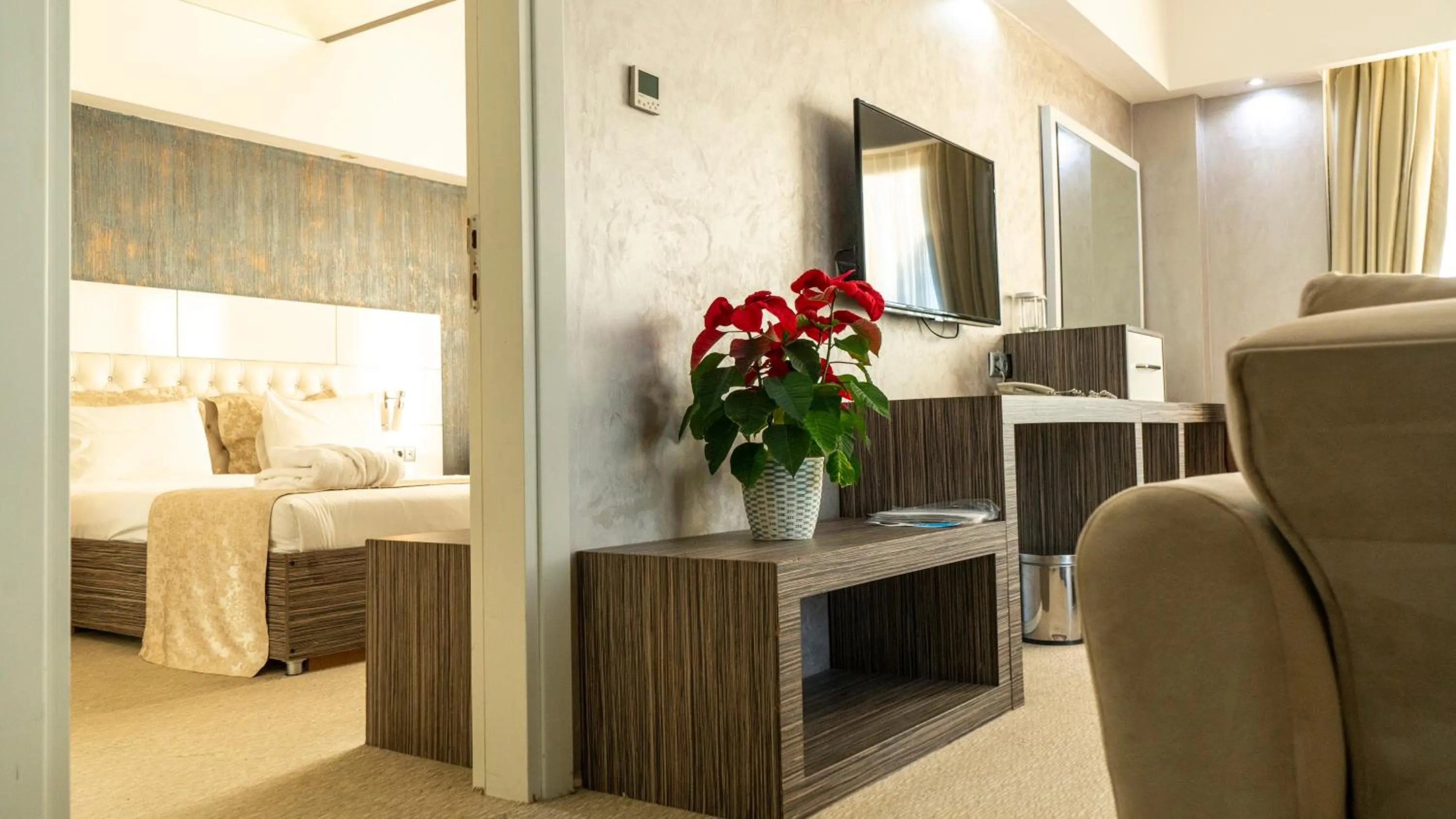 Bed in MOX Hotel Wellness & Spa