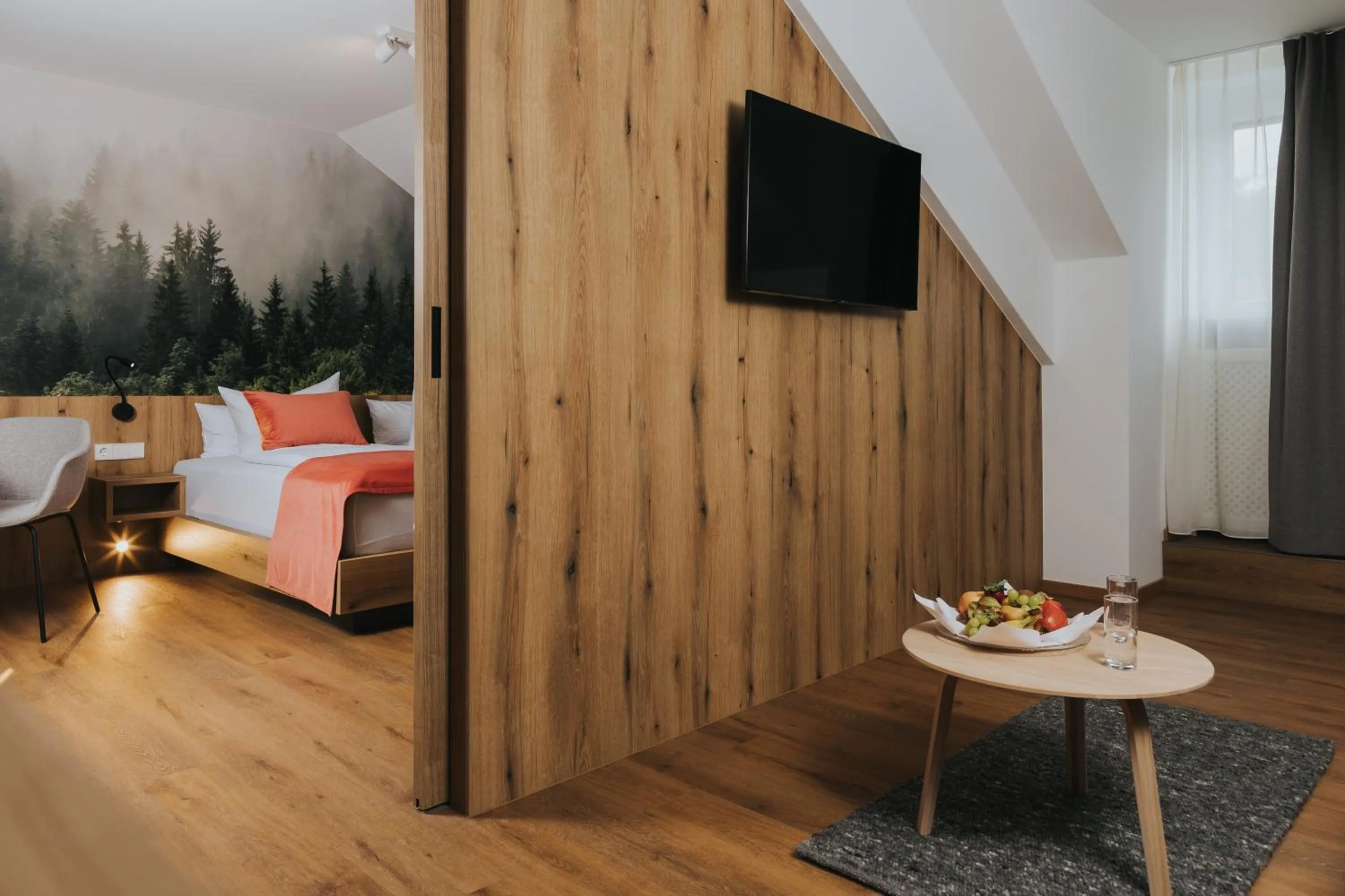 Living room, Bed in Hotel Drei Quellen Therme