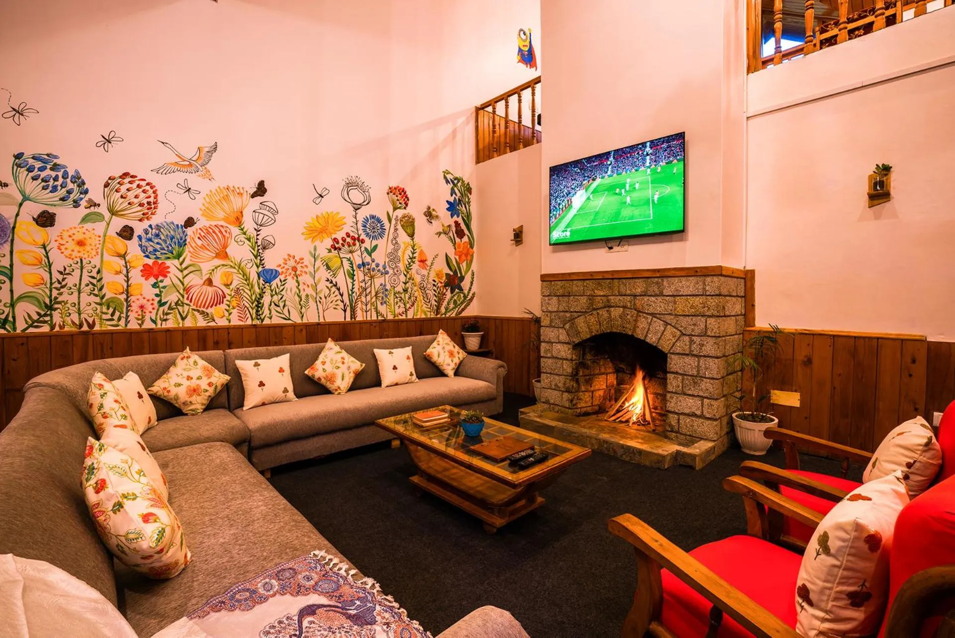 Living room in Zen Manali by Keekoo Stays