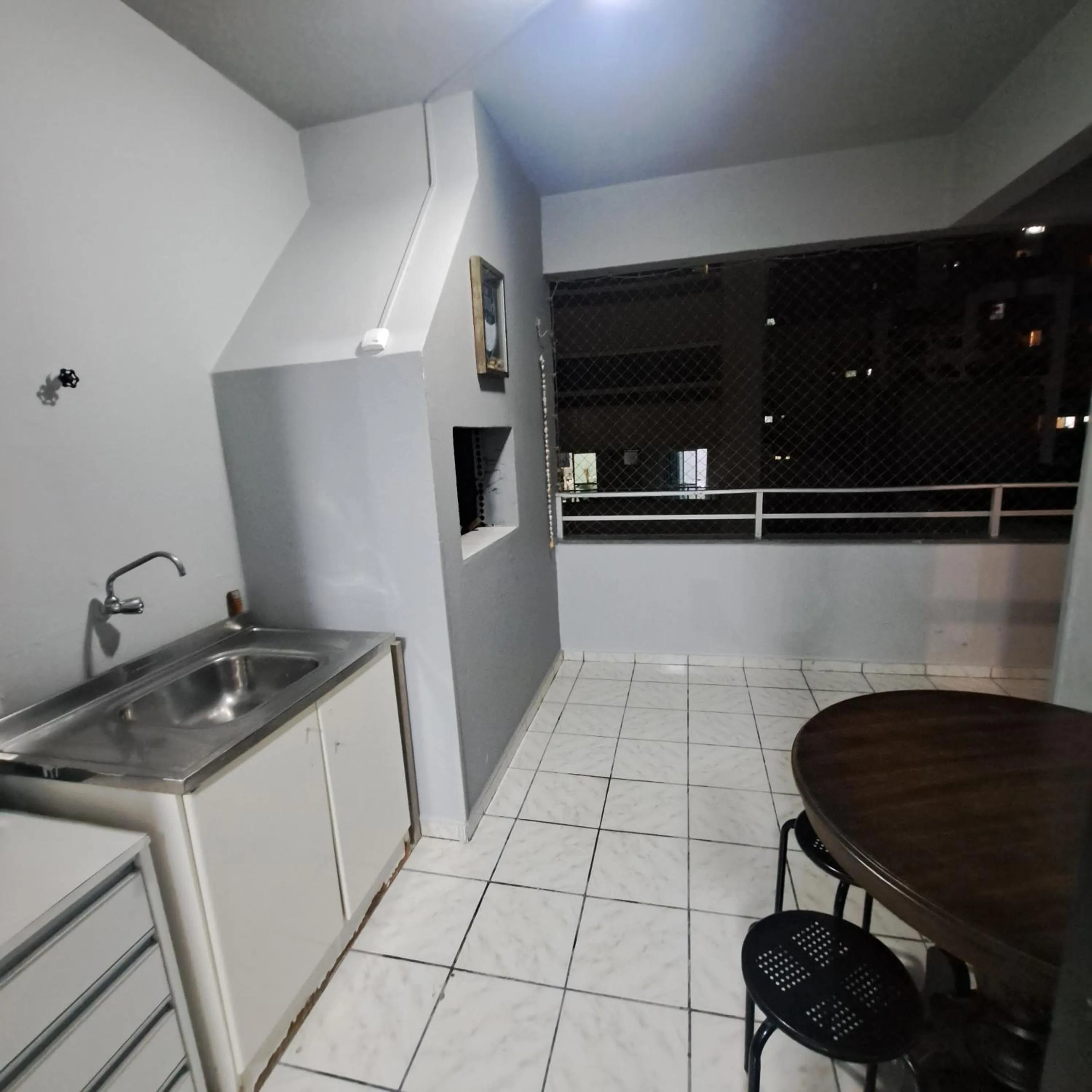 BBQ facilities in Apartamento Temporada Balneário Camboriú