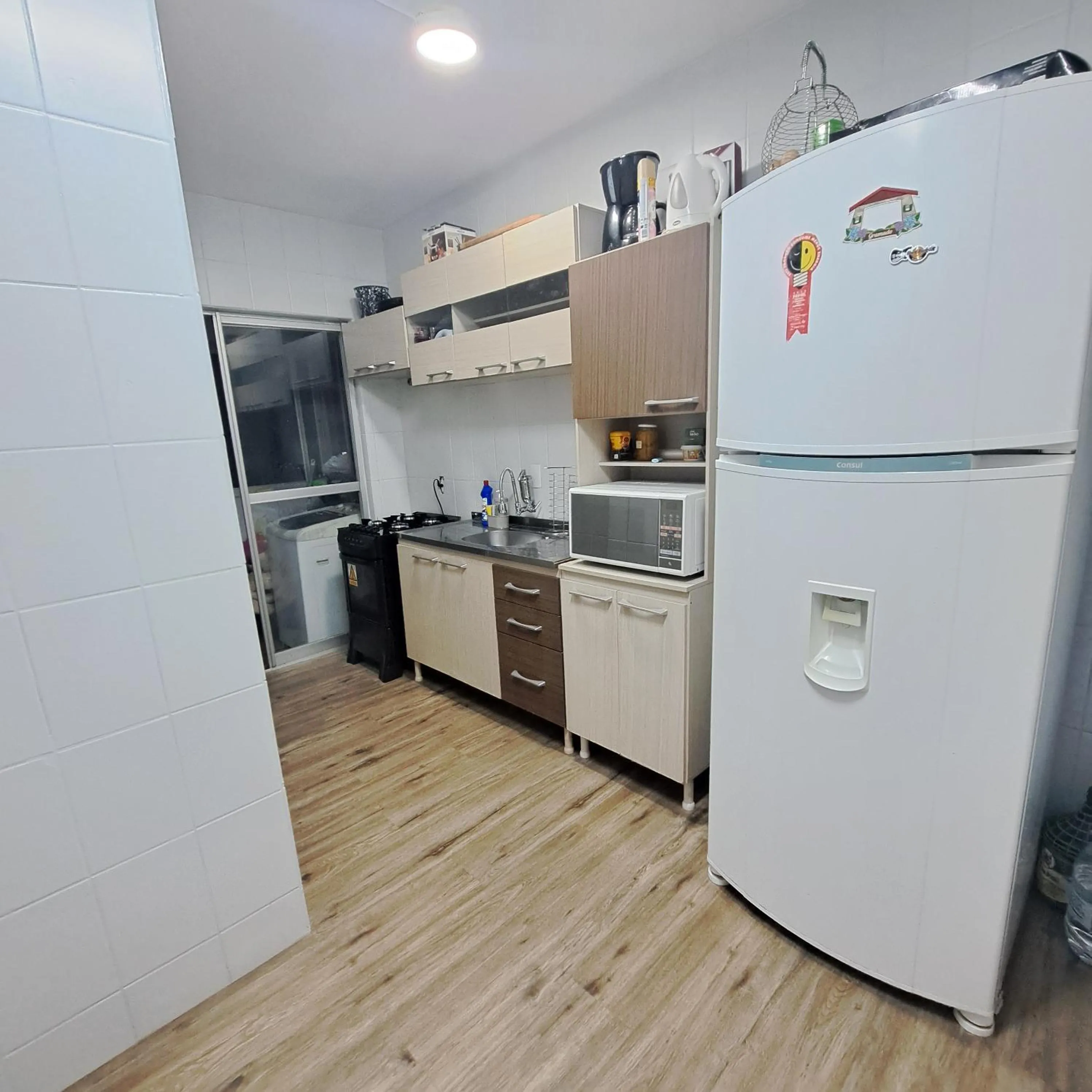 kitchen in Apartamento Temporada Balneário Camboriú