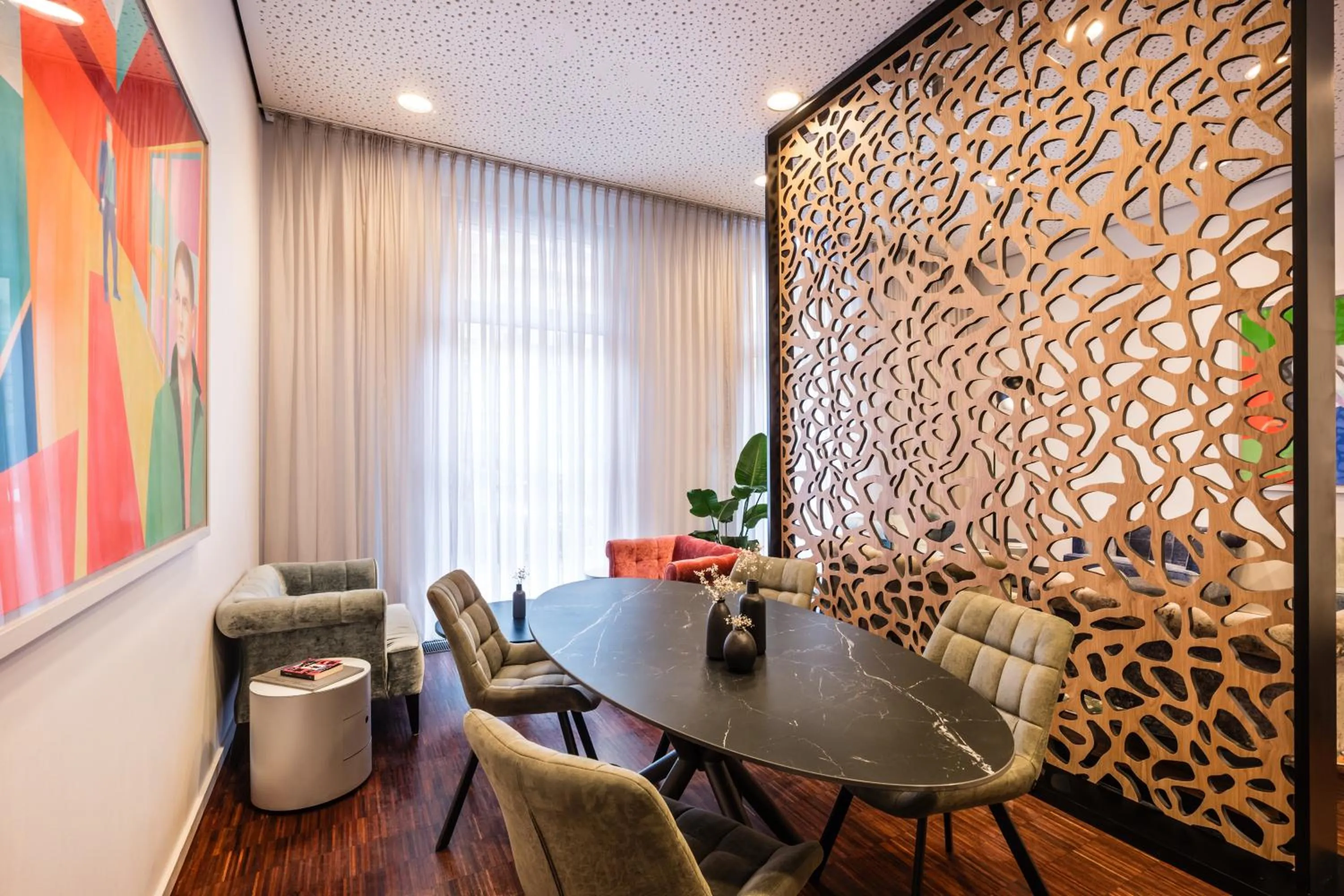 Communal lounge/ TV room in Art Hotel City Leipzig