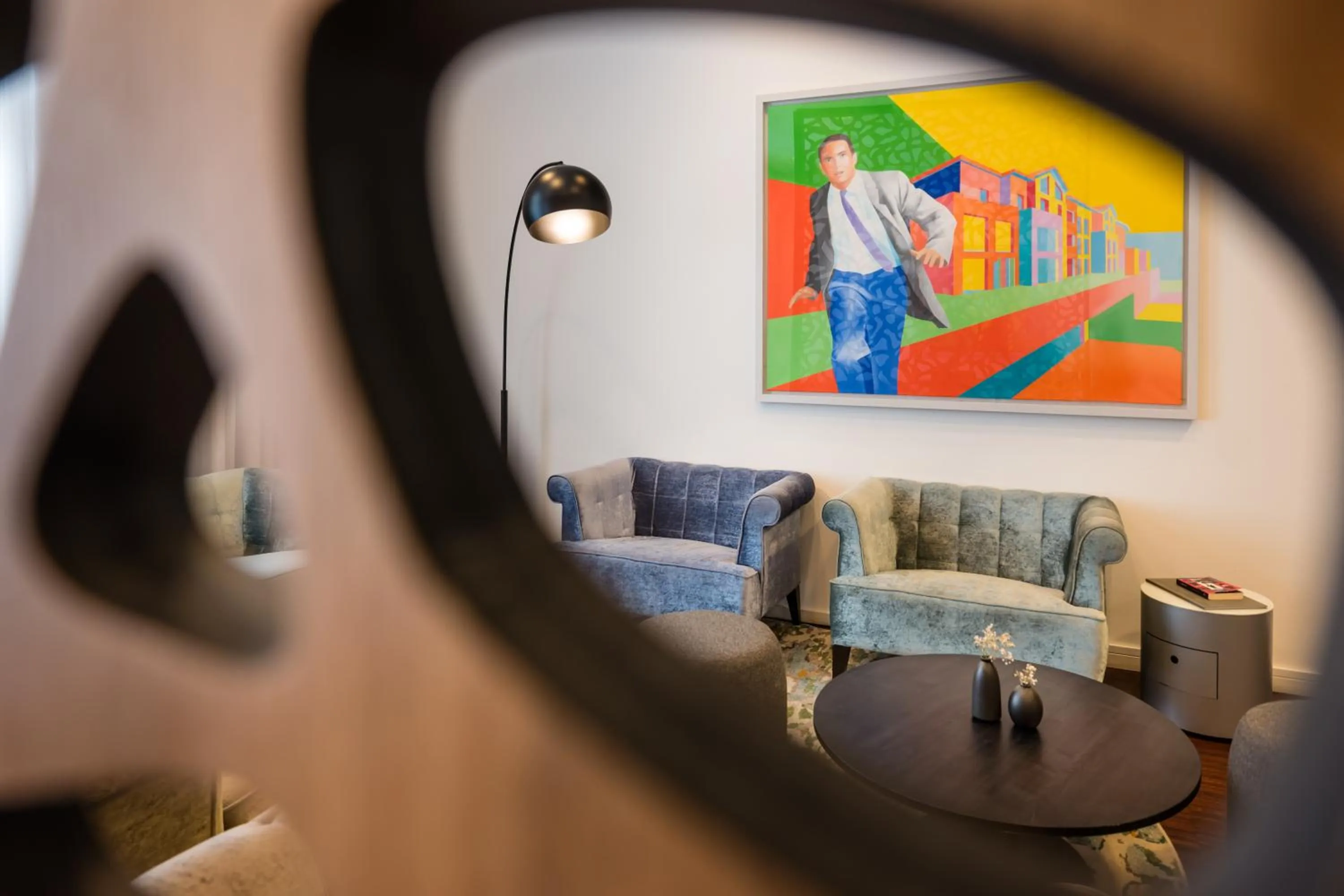 Communal lounge/ TV room in Art Hotel City Leipzig